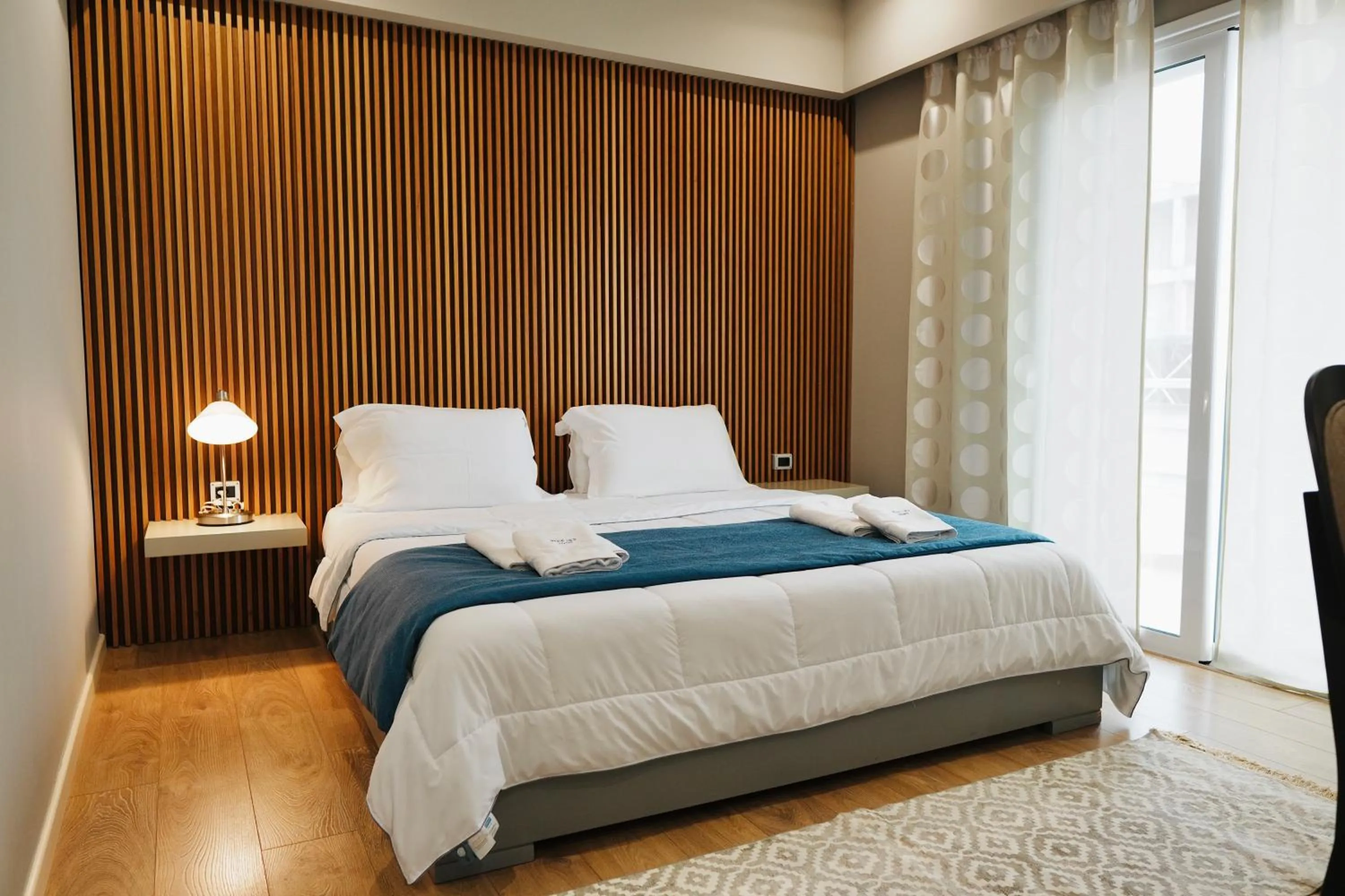 Bed in Hotel Blue Sky