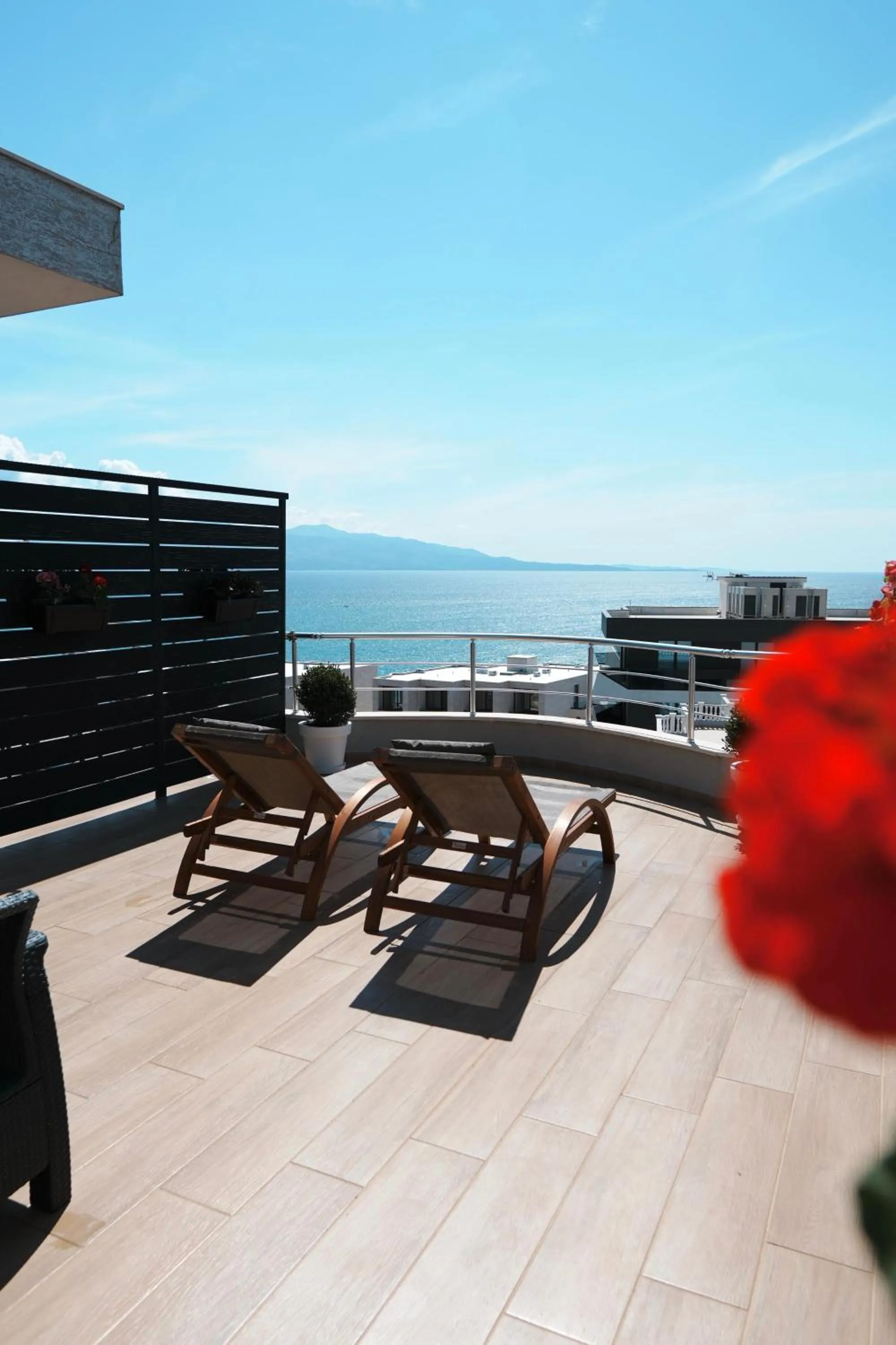 Patio in Hotel Blue Sky