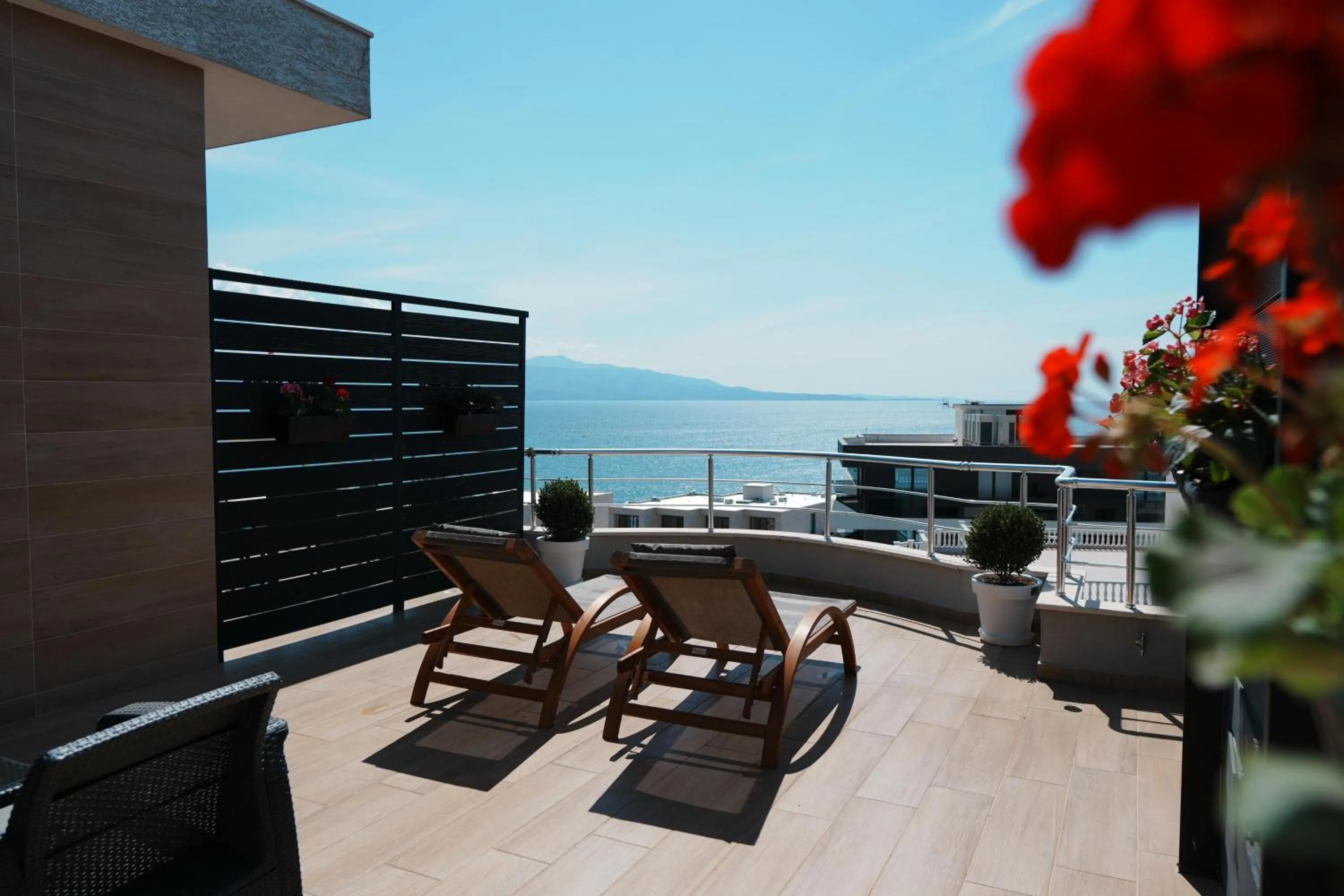 Patio in Hotel Blue Sky