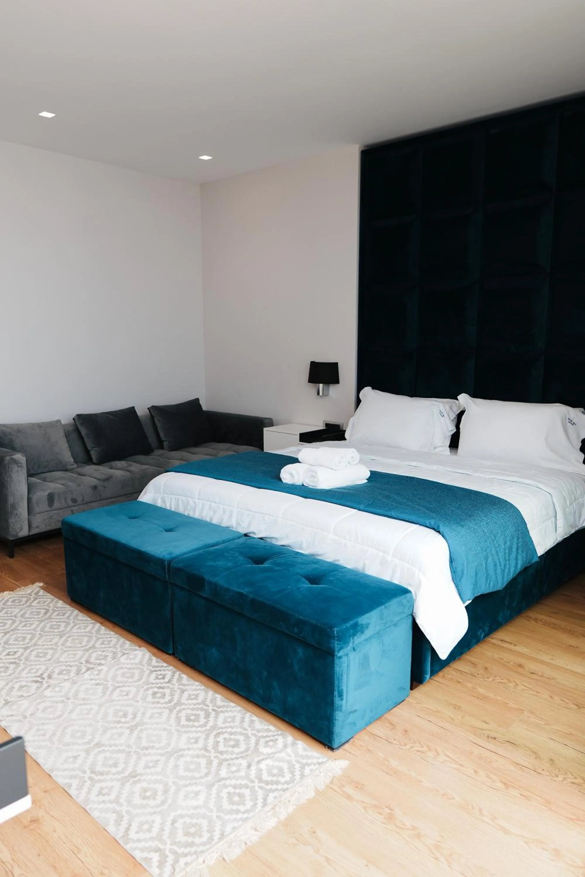 Bed in Hotel Blue Sky