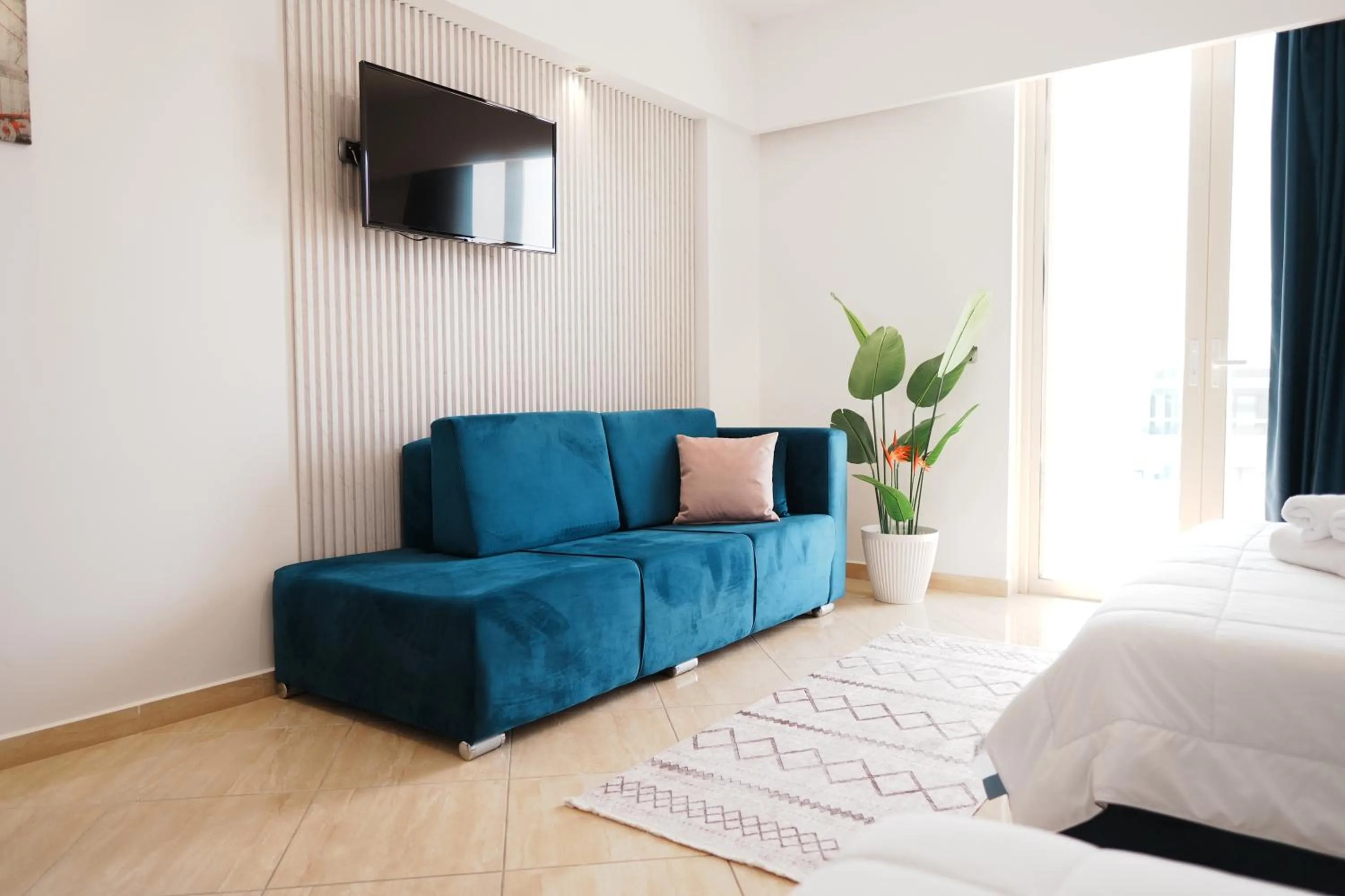 Bed in Hotel Blue Sky