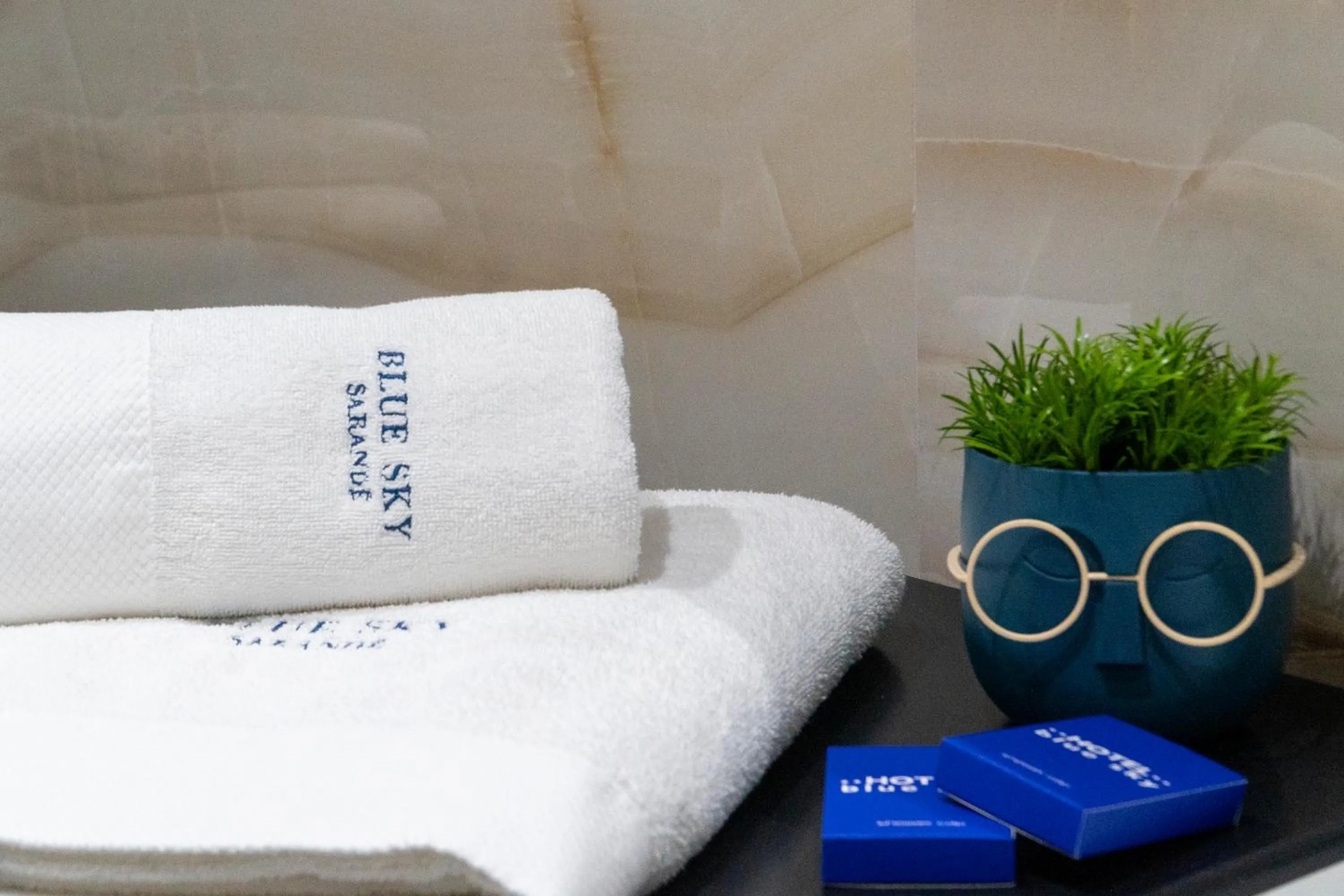 Decorative detail in Hotel Blue Sky