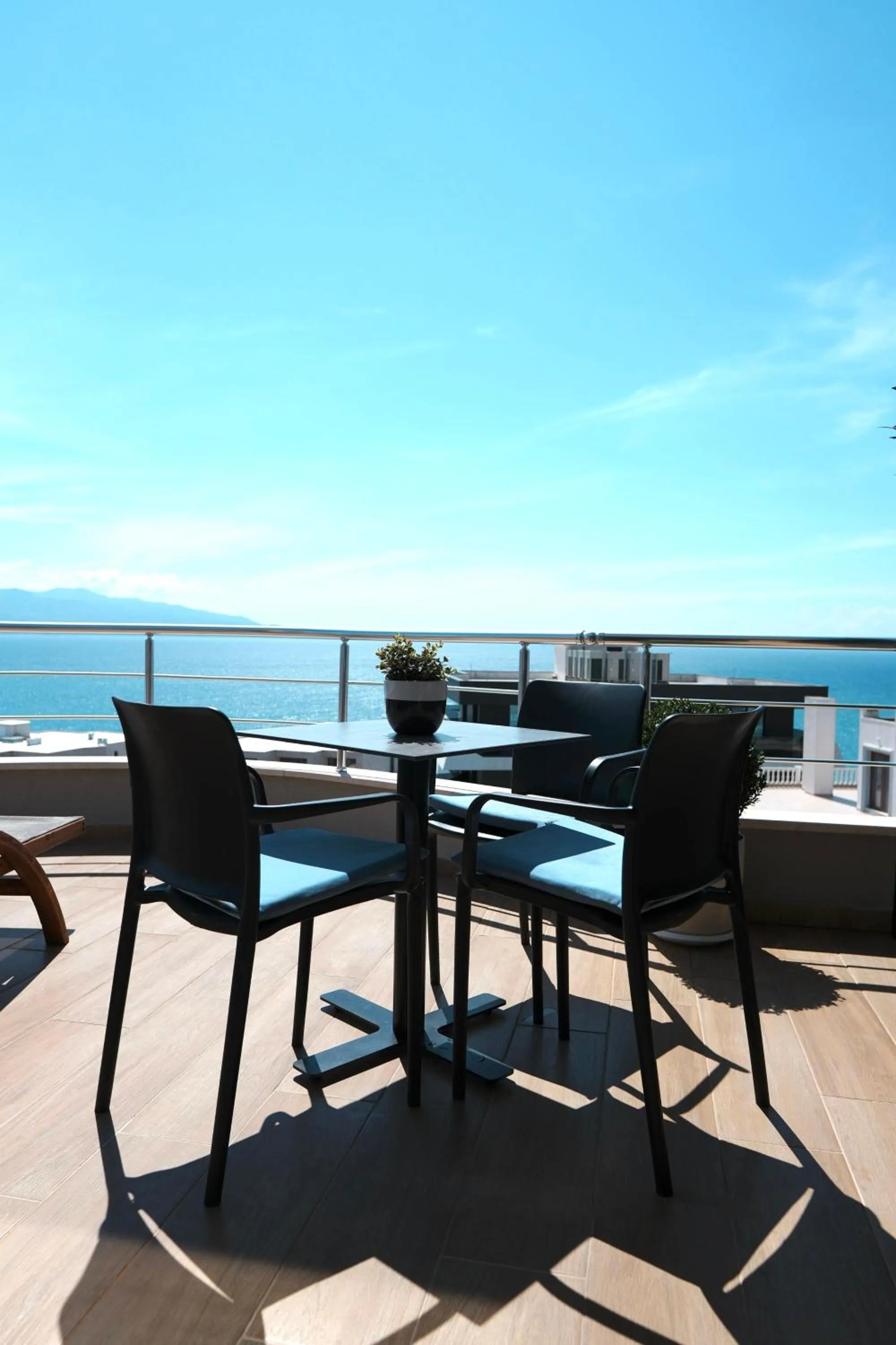 Patio in Hotel Blue Sky