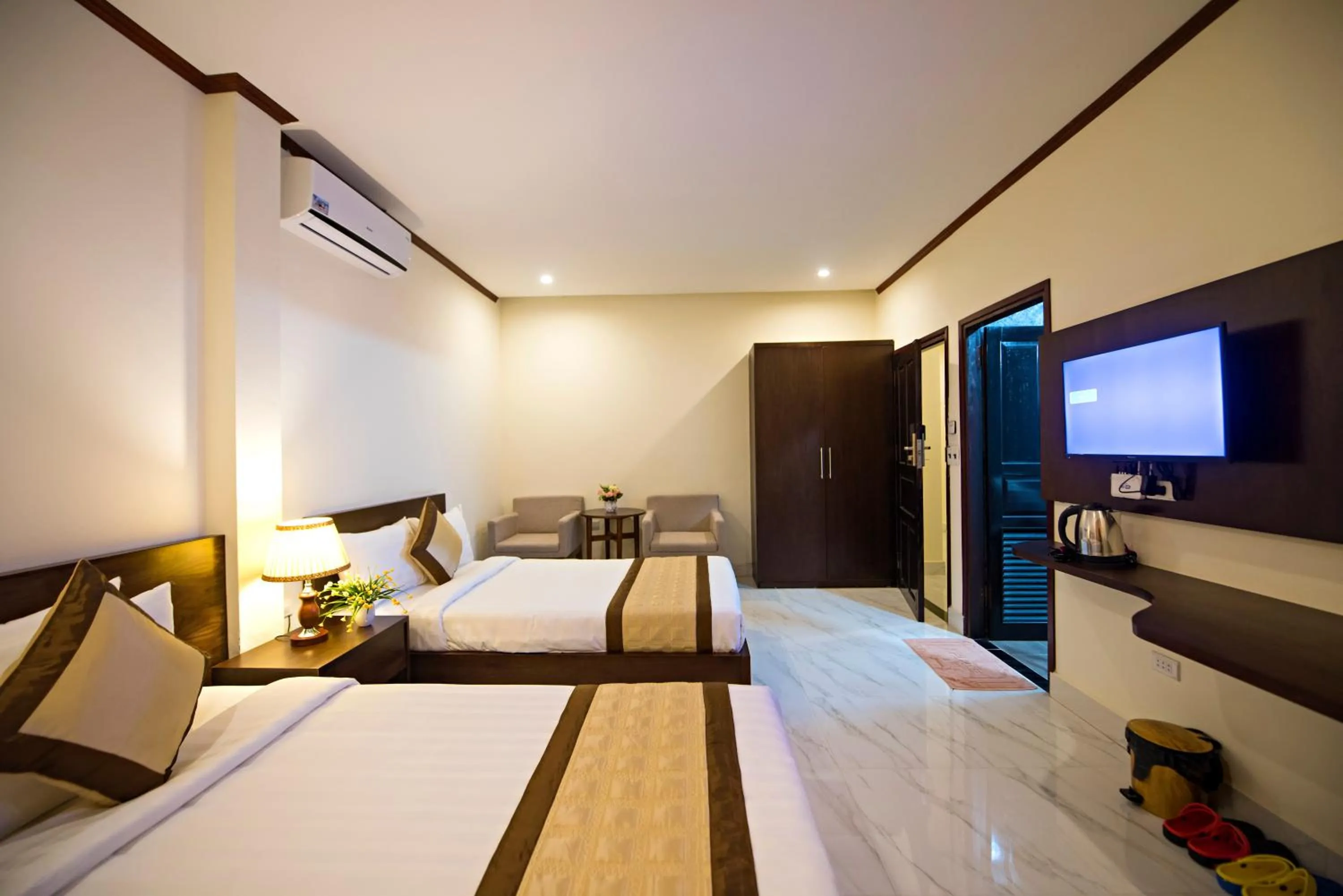 Bed in Premier Vang Vieng Hotel