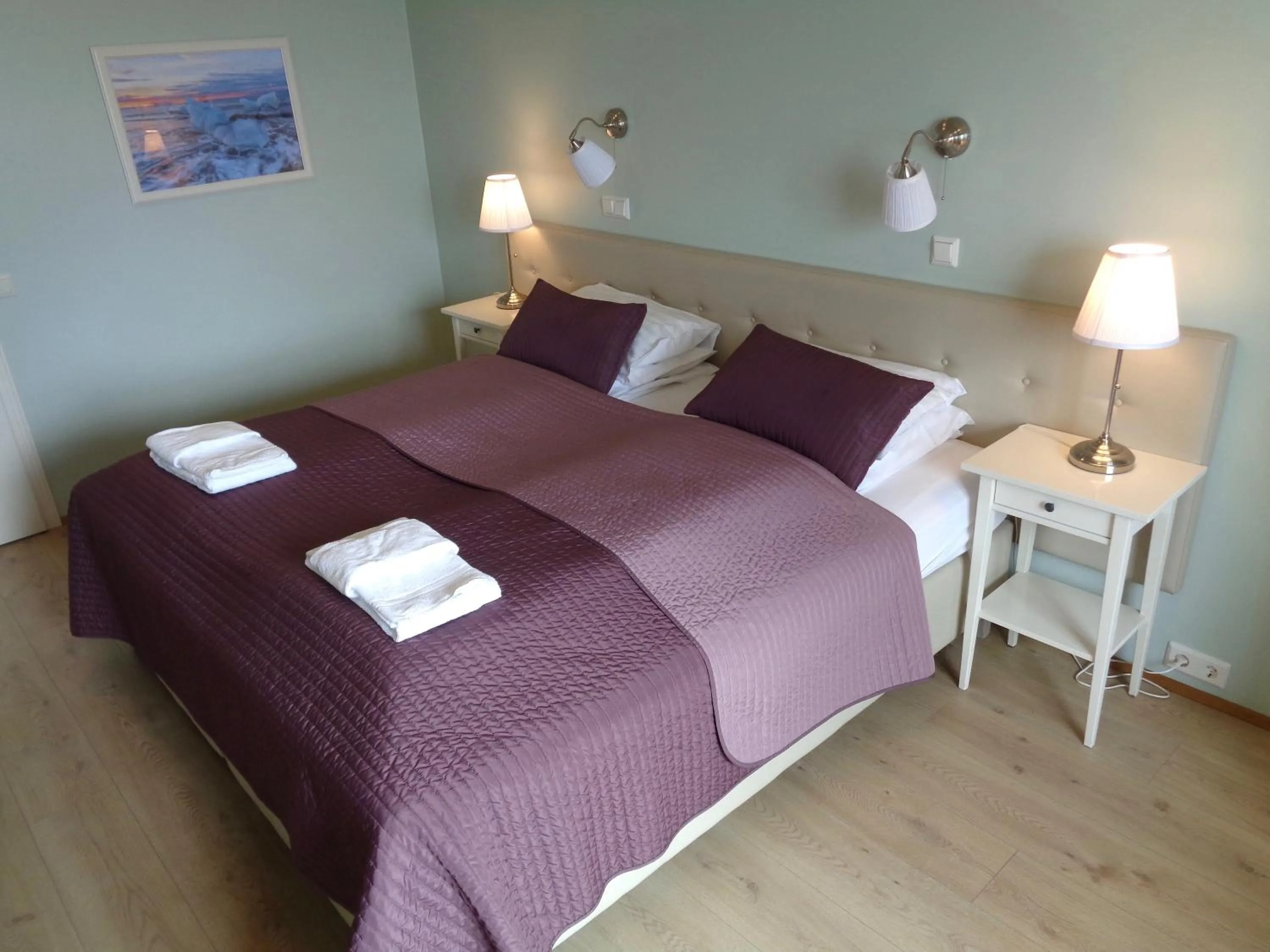 Bed in Hali Country Hotel