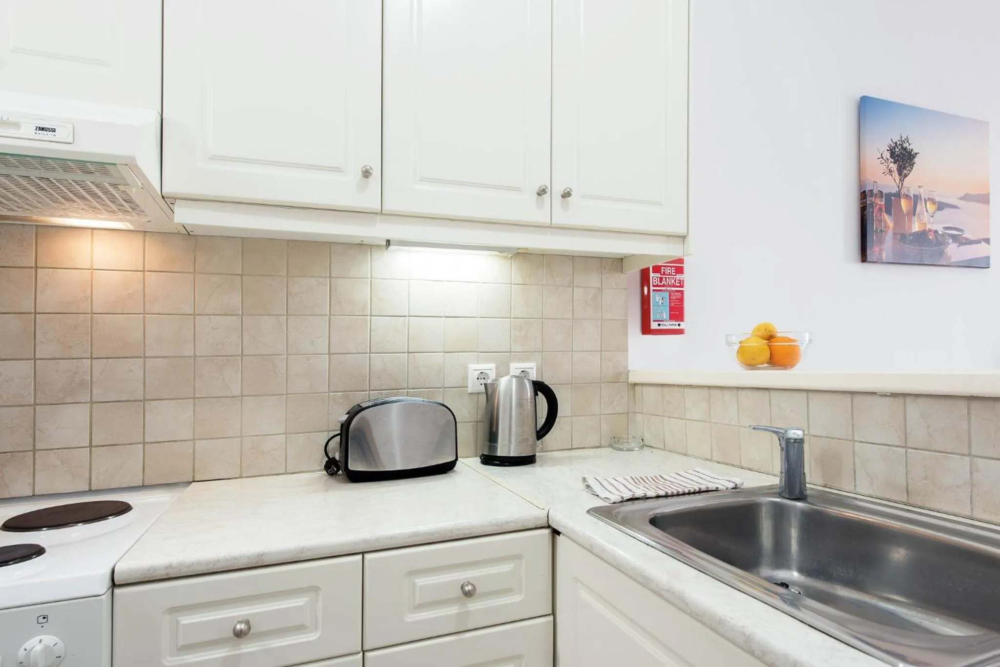 Kitchen or kitchenette in Balaris Apartments