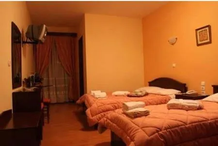 Bed in Hotel Siatista