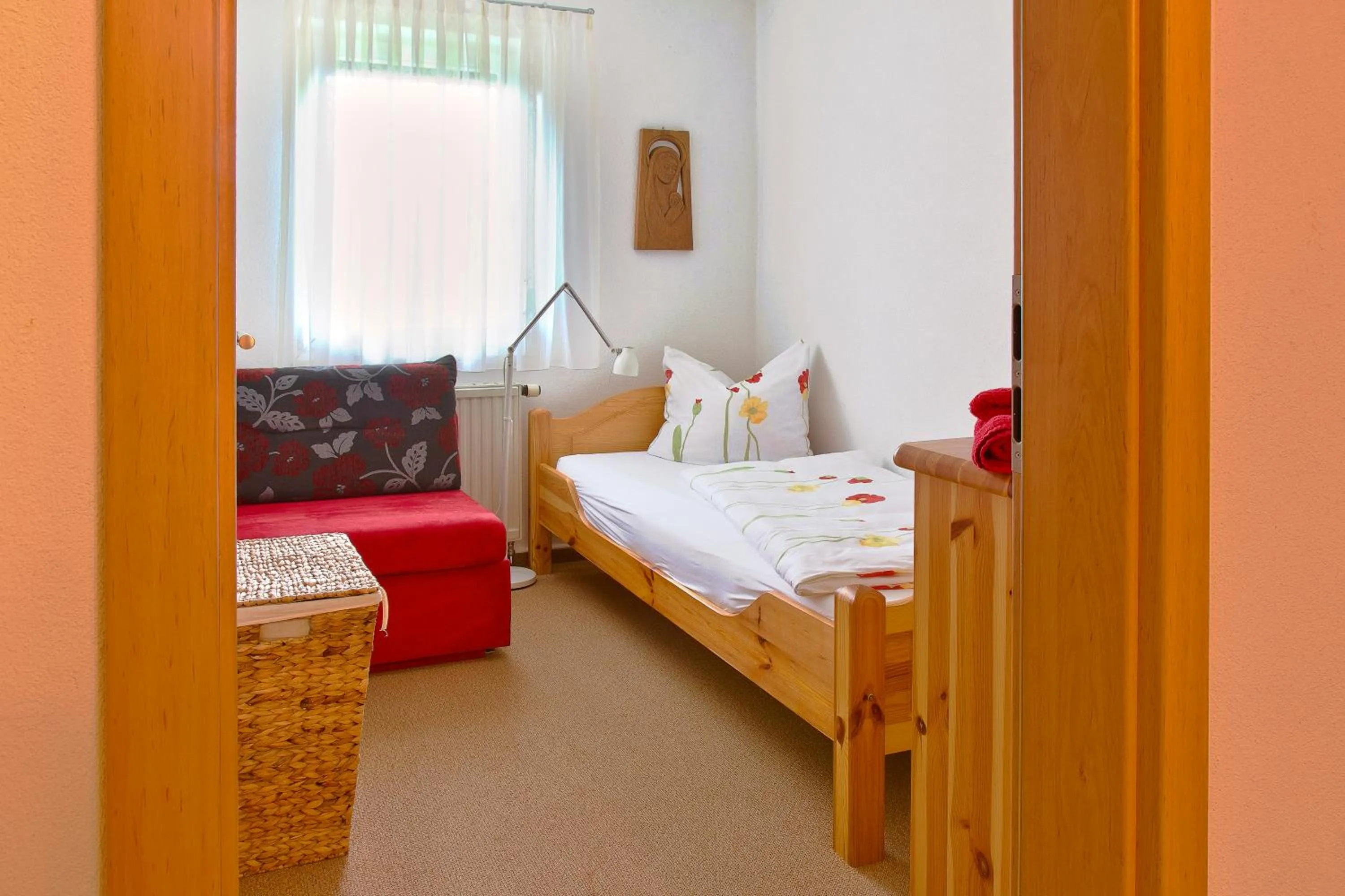 Bedroom, Bed in Ferienwohnung Oberloschwitz