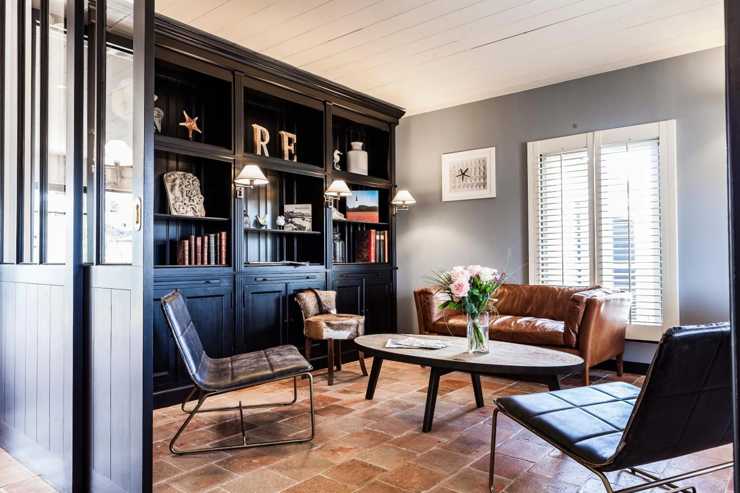 Living room in Hotel Les Bois Flottais