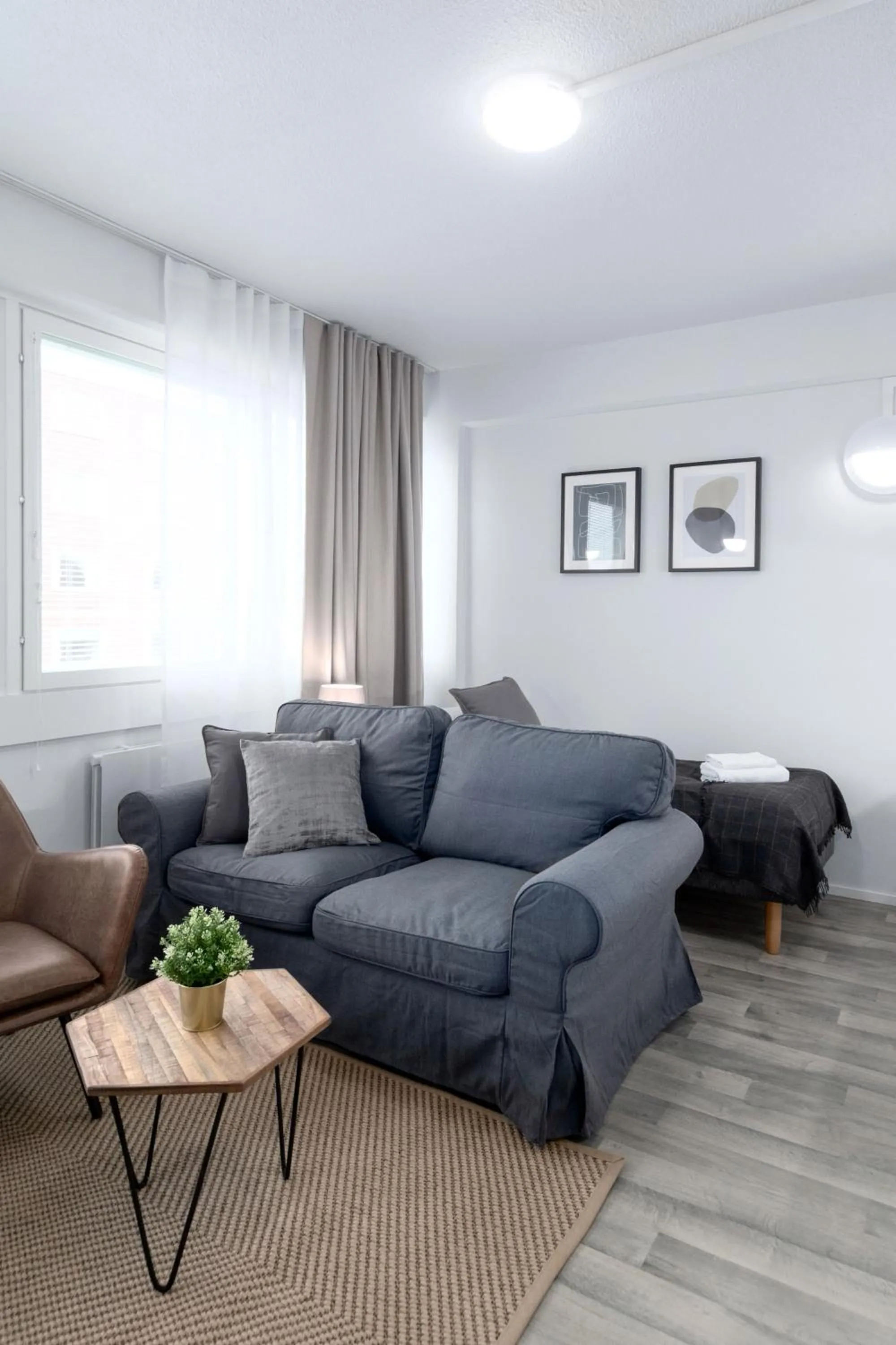 Living room in Forenom Serviced Apartments Rauma Kaivopuisto