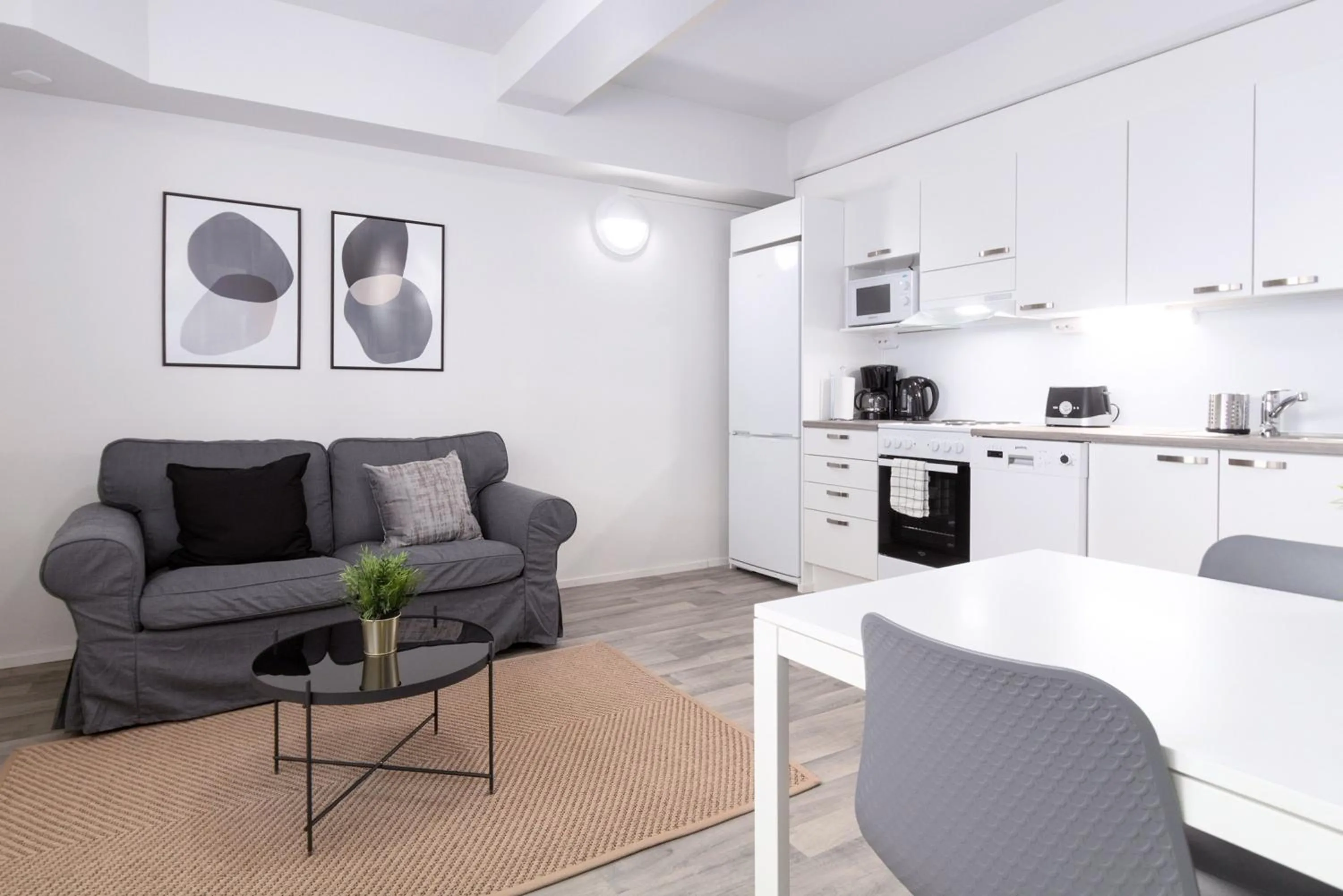 kitchen in Forenom Serviced Apartments Rauma Kaivopuisto