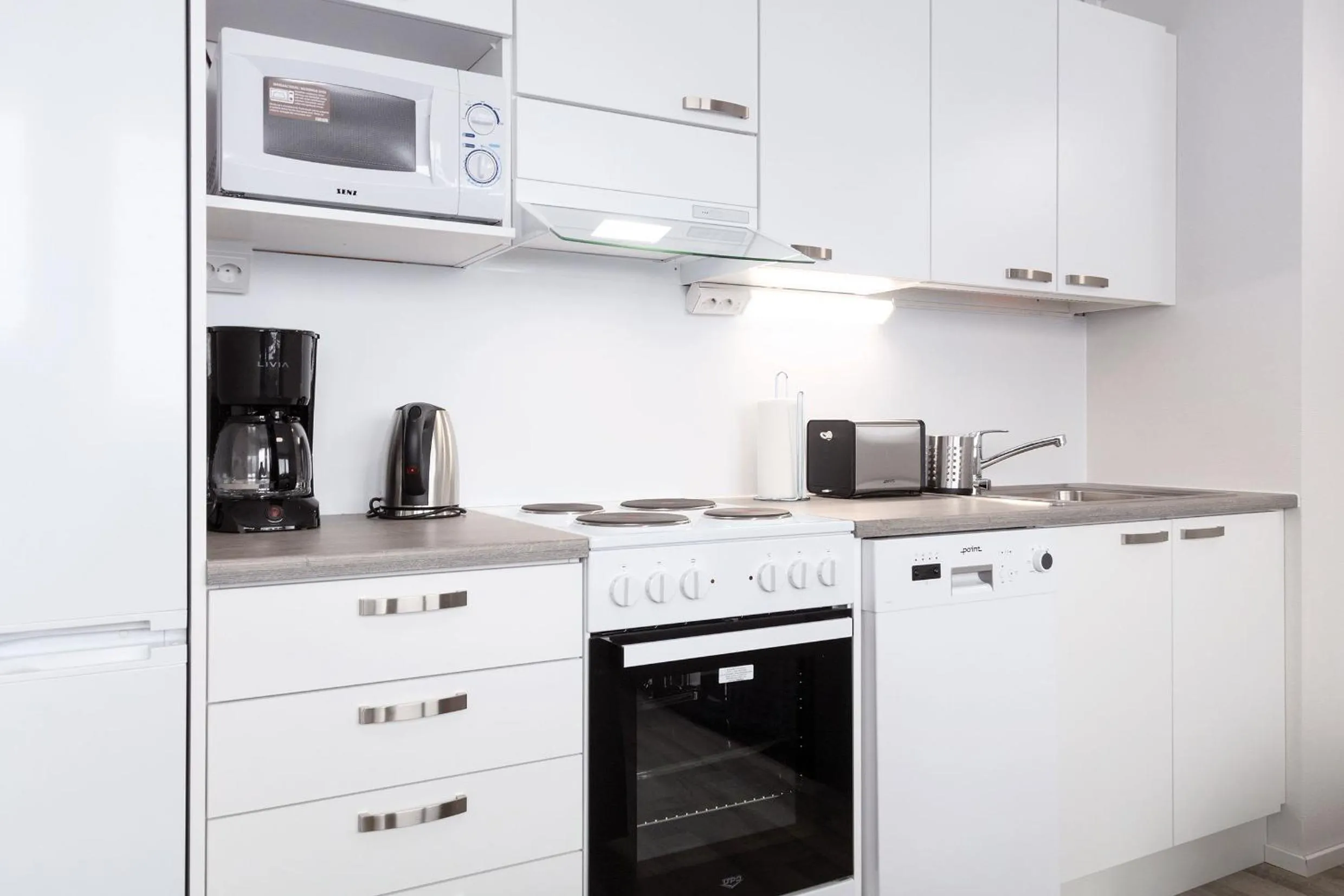 Coffee/tea facilities in Forenom Serviced Apartments Rauma Kaivopuisto