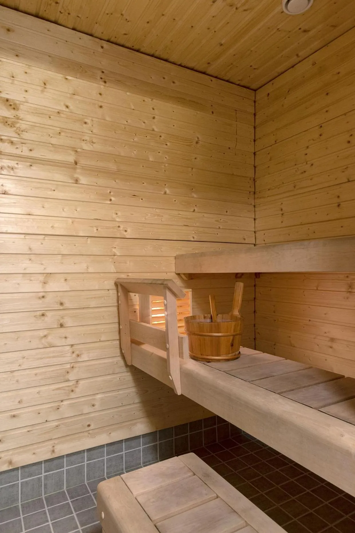 Sauna, Bed in Forenom Serviced Apartments Rauma Kaivopuisto