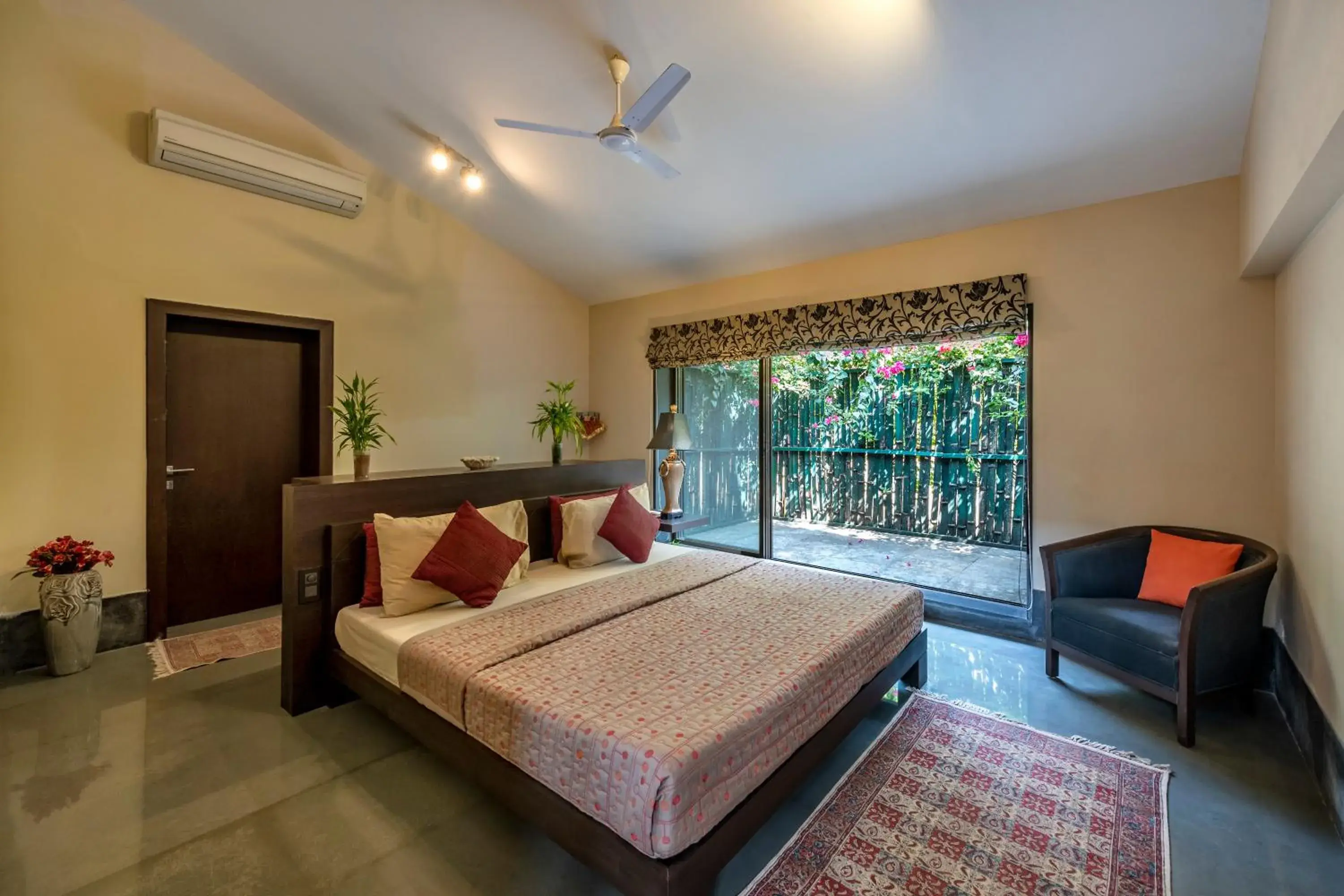 Bed in SaffronStays Masaya, Alibaug - pet-friendly villa with alfresco dining Bed in SaffronStays Masaya, Alibaug - pet-friendly villa with alfresco dining