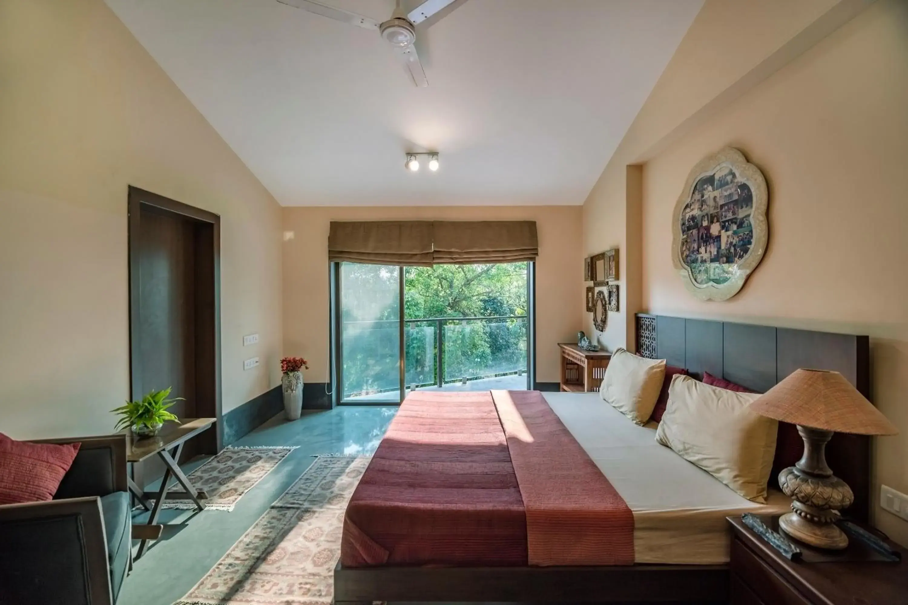 Bed in SaffronStays Masaya, Alibaug - pet-friendly villa with alfresco dining Bed in SaffronStays Masaya, Alibaug - pet-friendly villa with alfresco dining