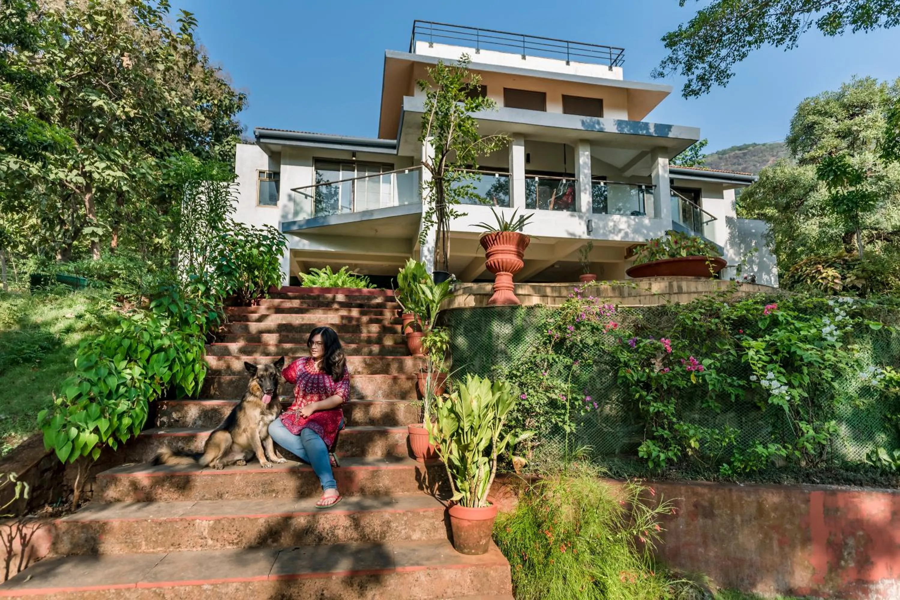 Property building in SaffronStays Masaya, Alibaug - pet-friendly villa with alfresco dining