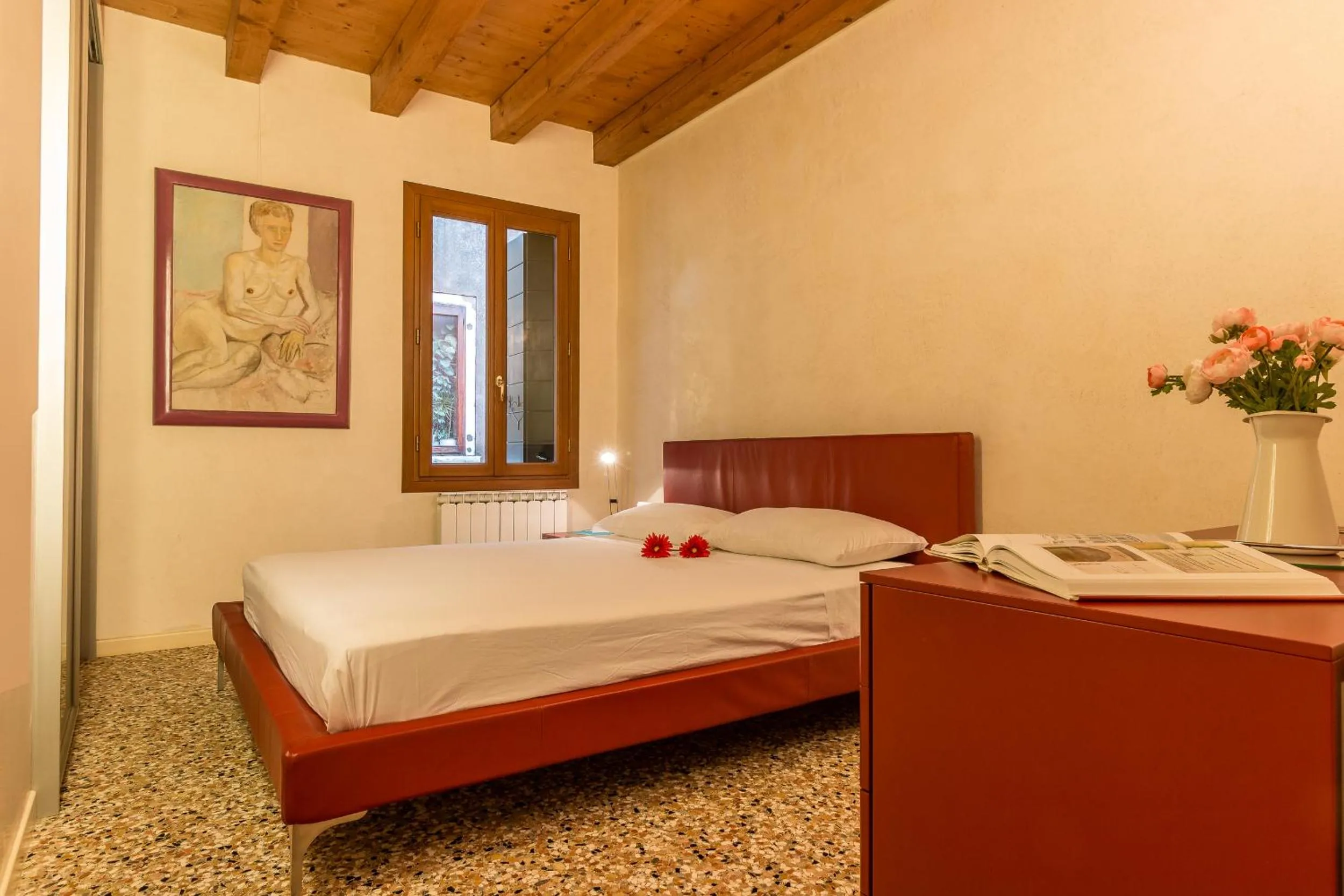 Bedroom, Bed in Rialto Mercato a Family in Venice like at Home