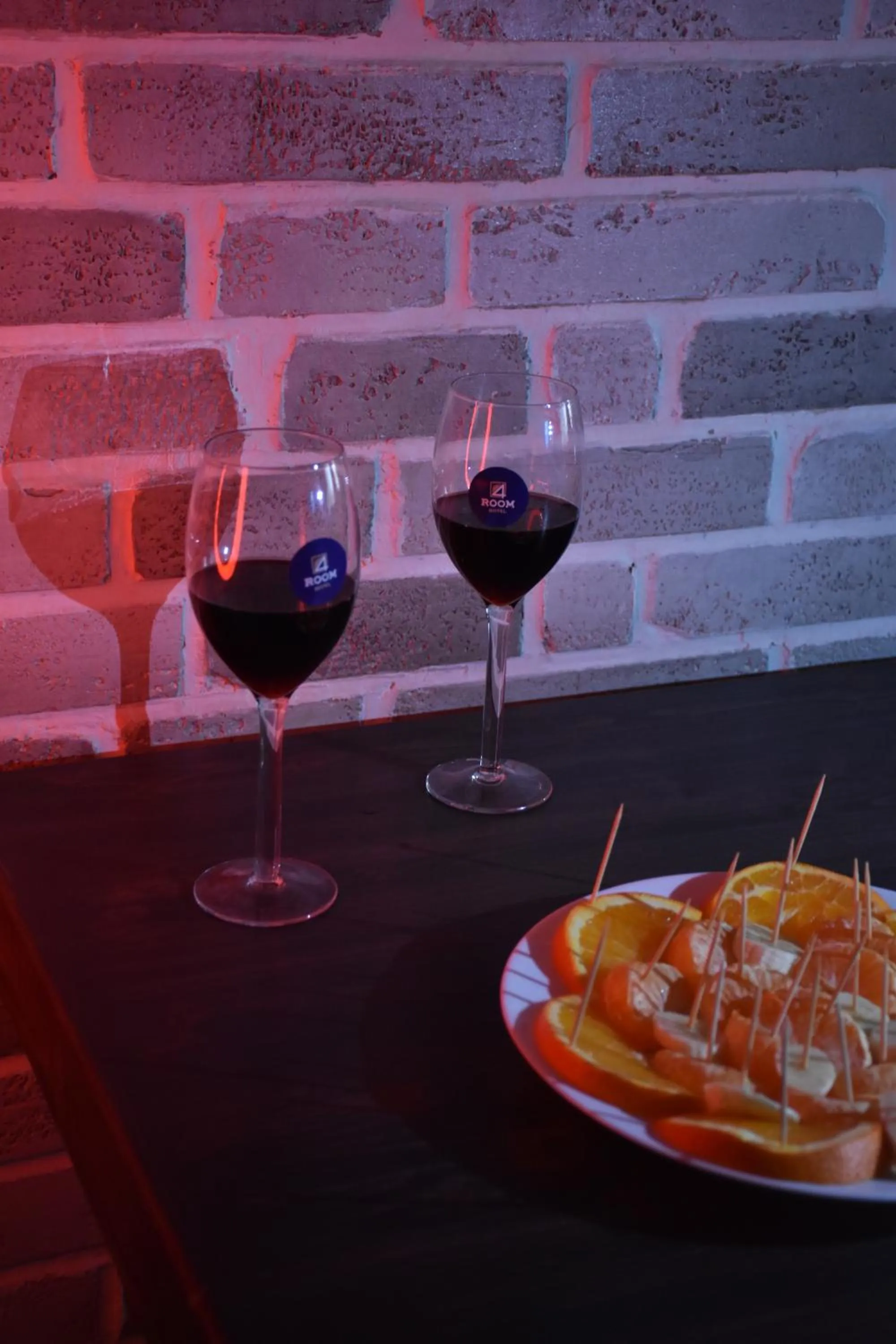 Food and drinks in 4Room Hotel