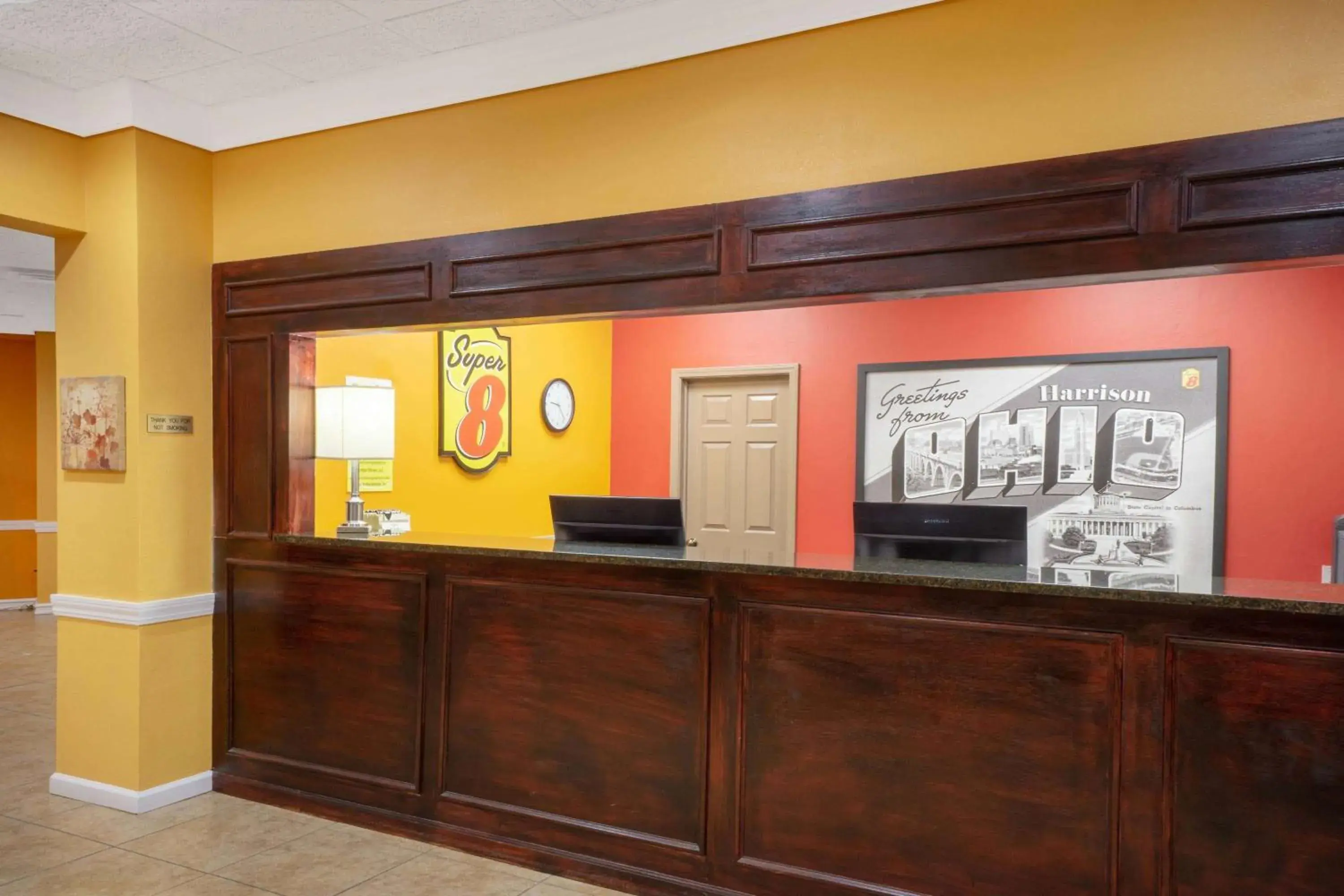 Lobby or reception in Super 8 by Wyndham Harrison OH Lobby or reception in Super 8 by Wyndham Harrison OH