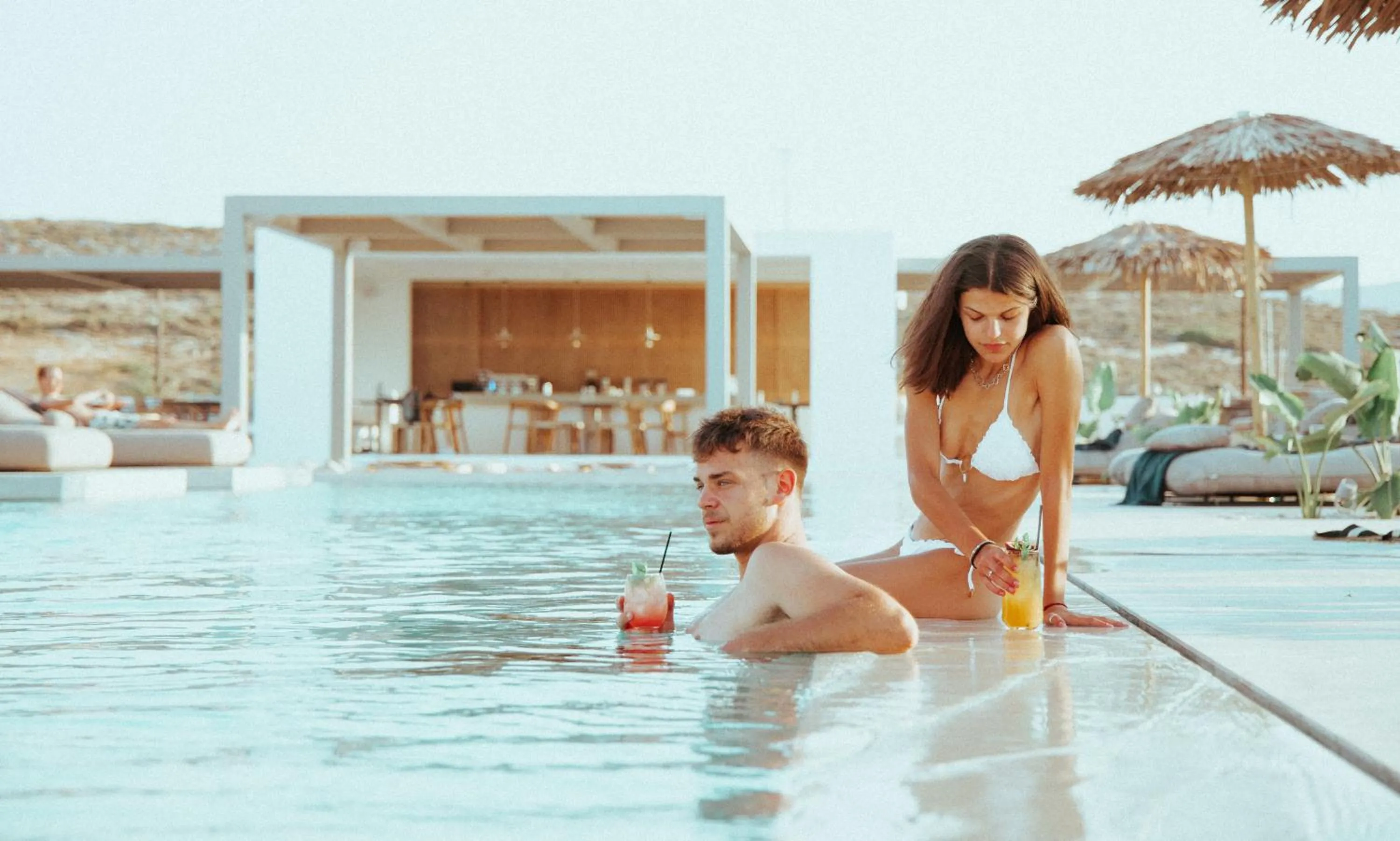 Swimming pool in Cove Paros