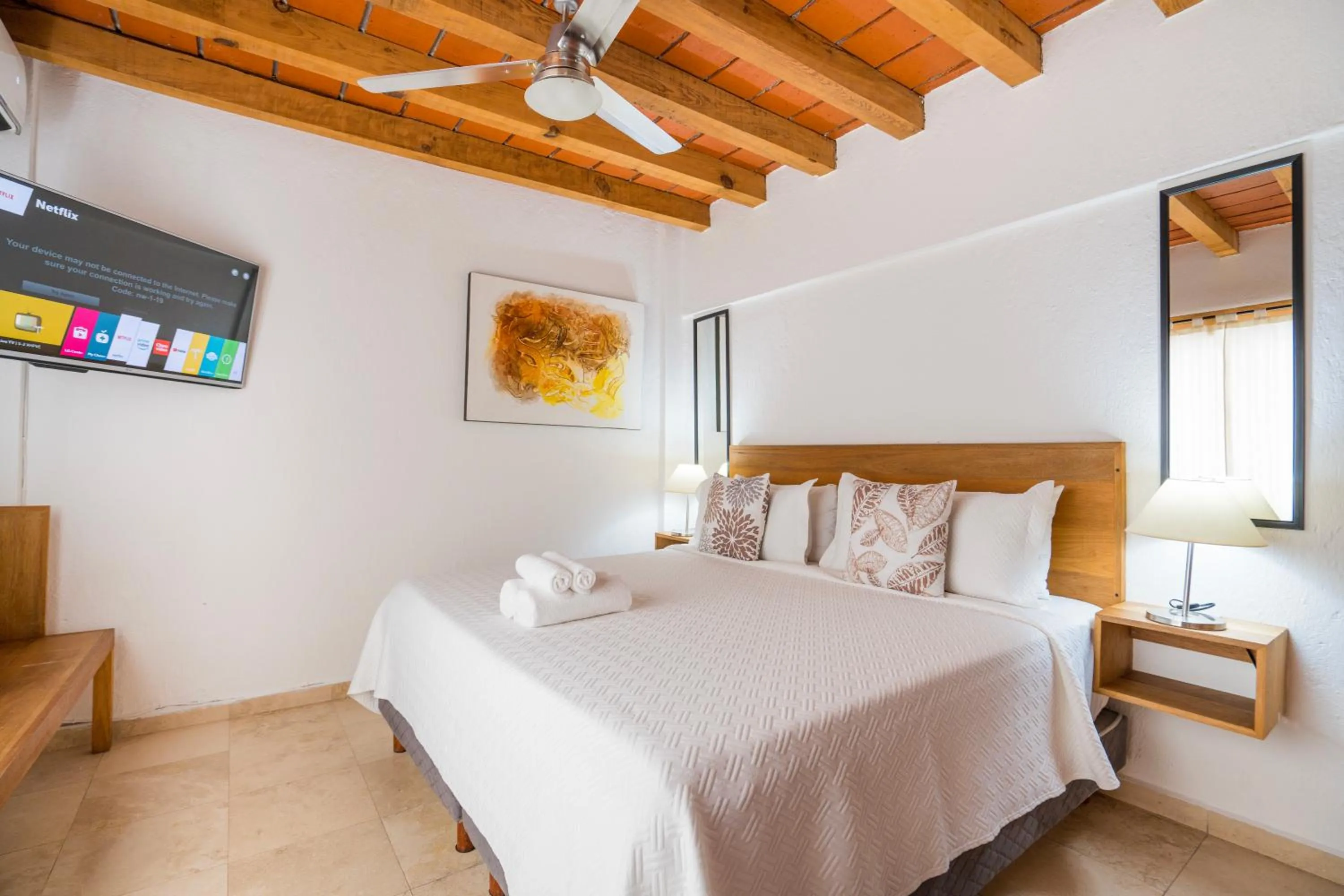 Bed in Olas Altas Suites Departamentos