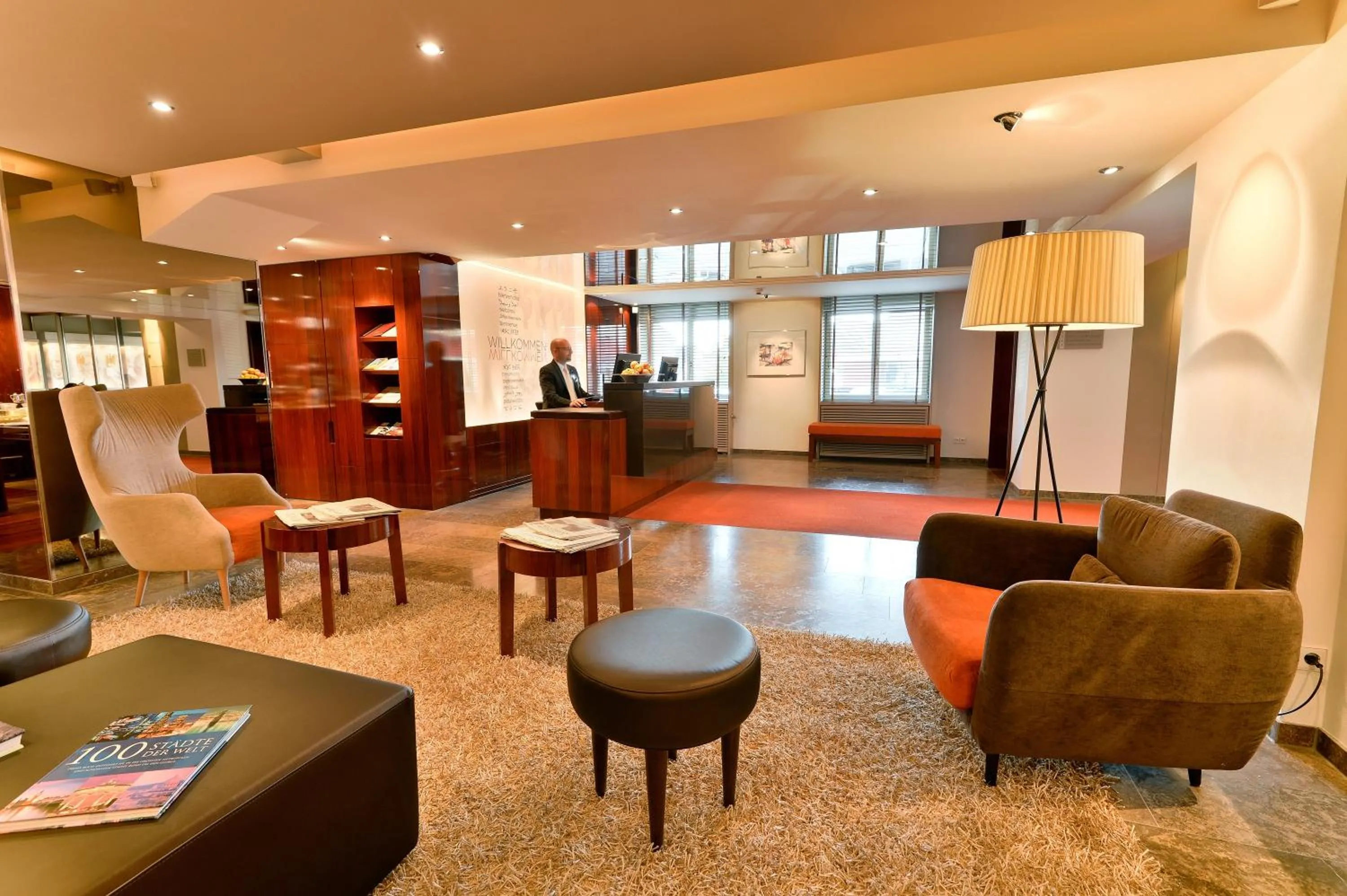 Lobby or reception in Hotel Adler Asperg