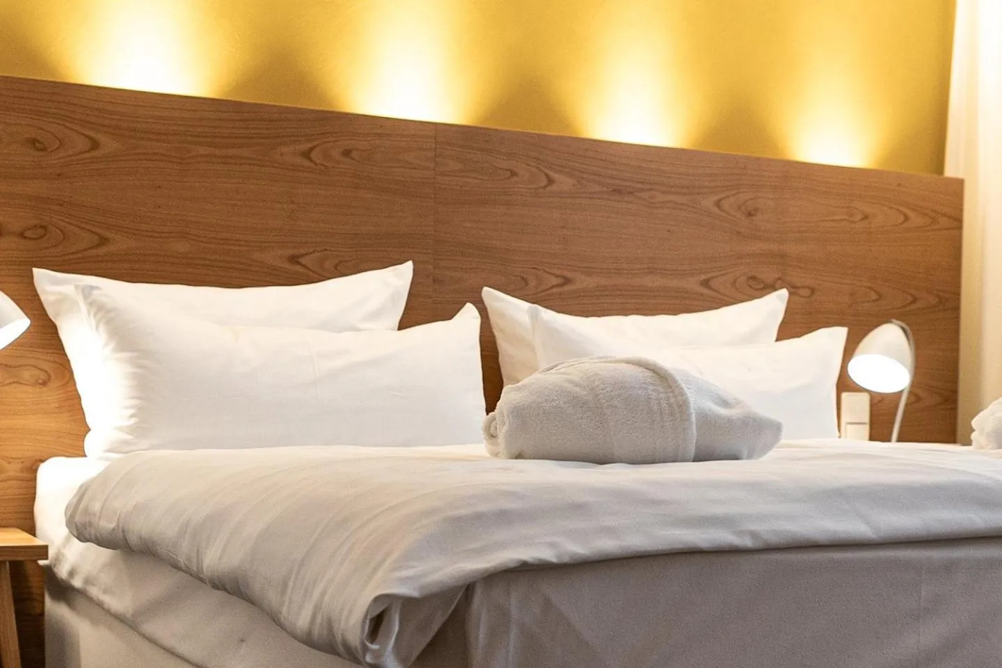 Decorative detail, Bed in Hotel Adler Asperg