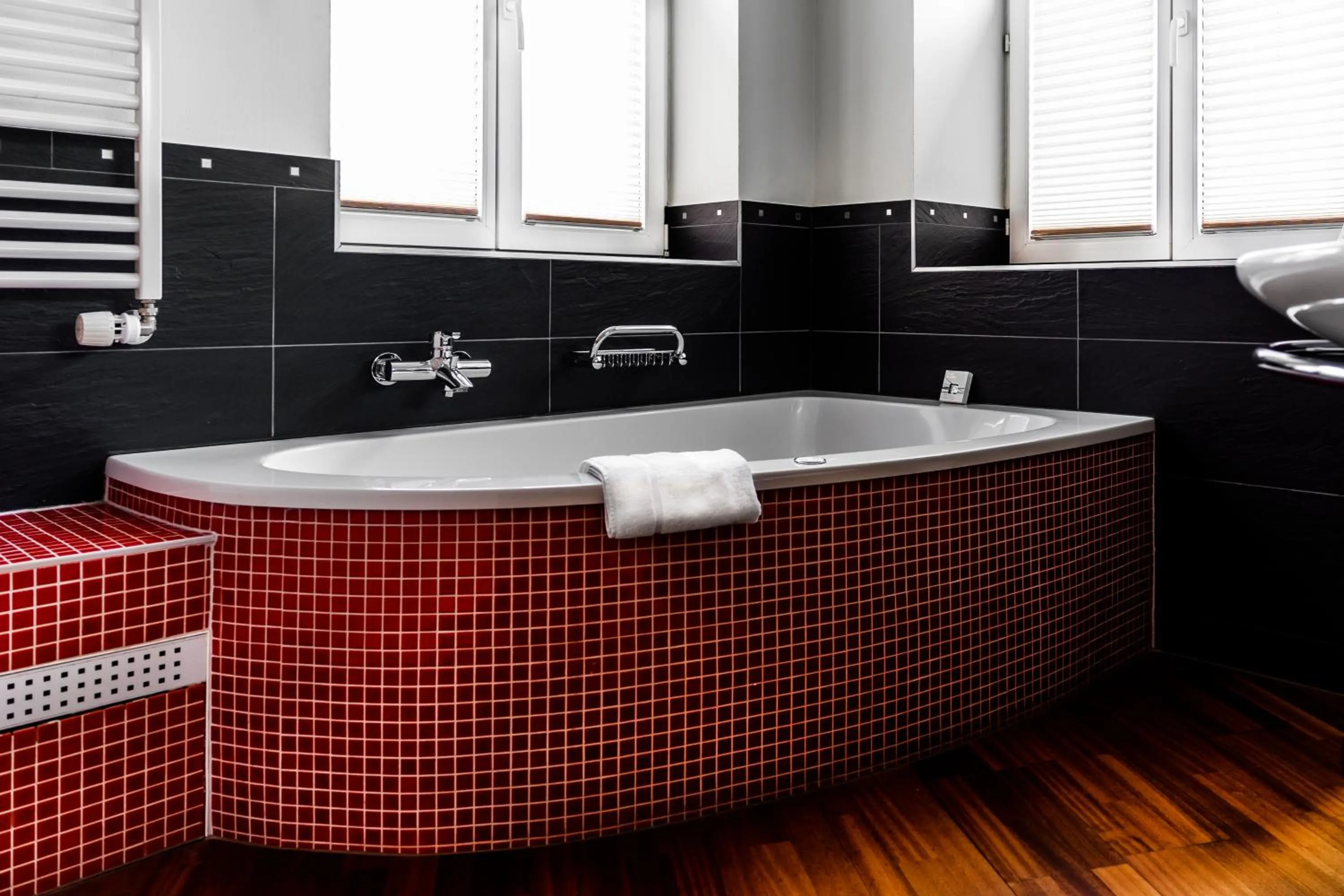 Bathroom in Lifestyle & Spa Hotel Grächerhof