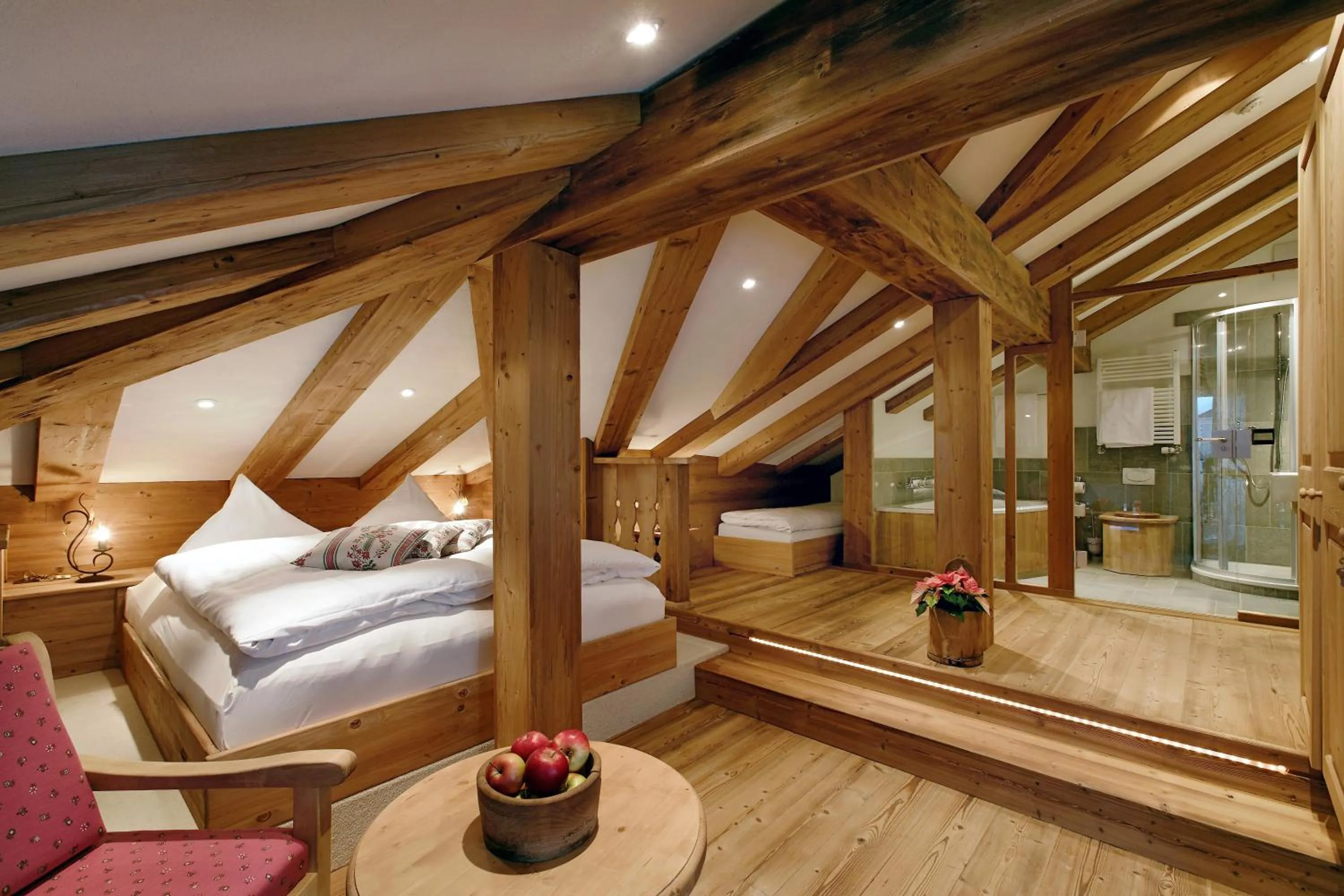 Photo of the whole room, Bed in Lifestyle & Spa Hotel Grächerhof