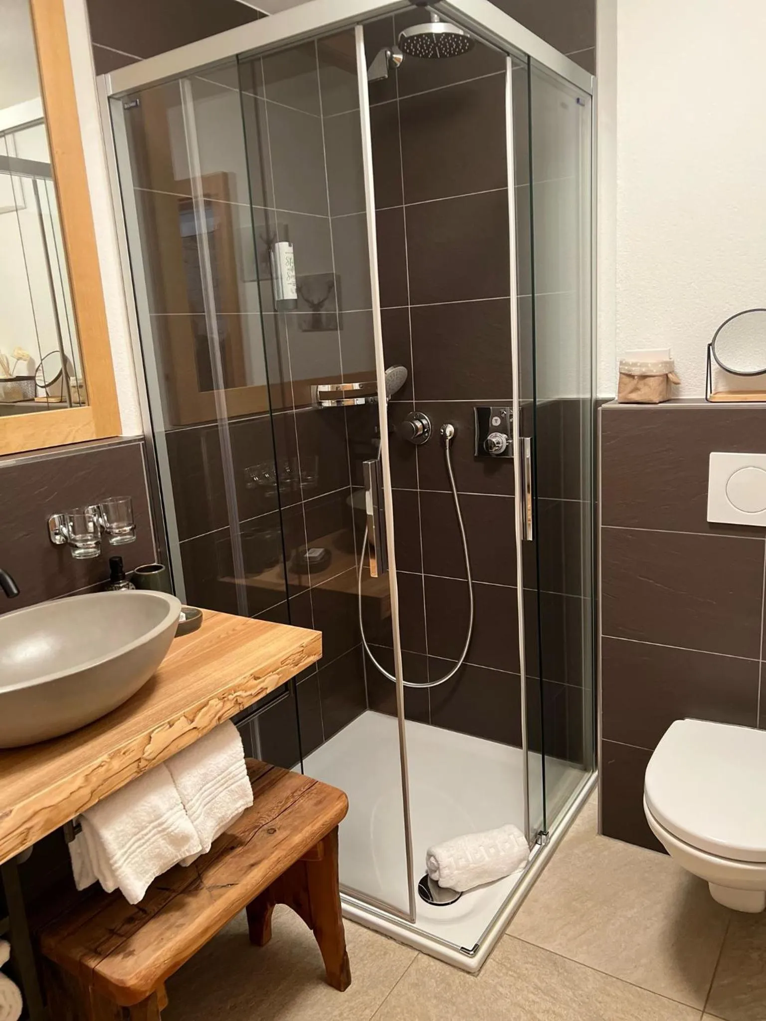 Shower in Lifestyle & Spa Hotel Grächerhof