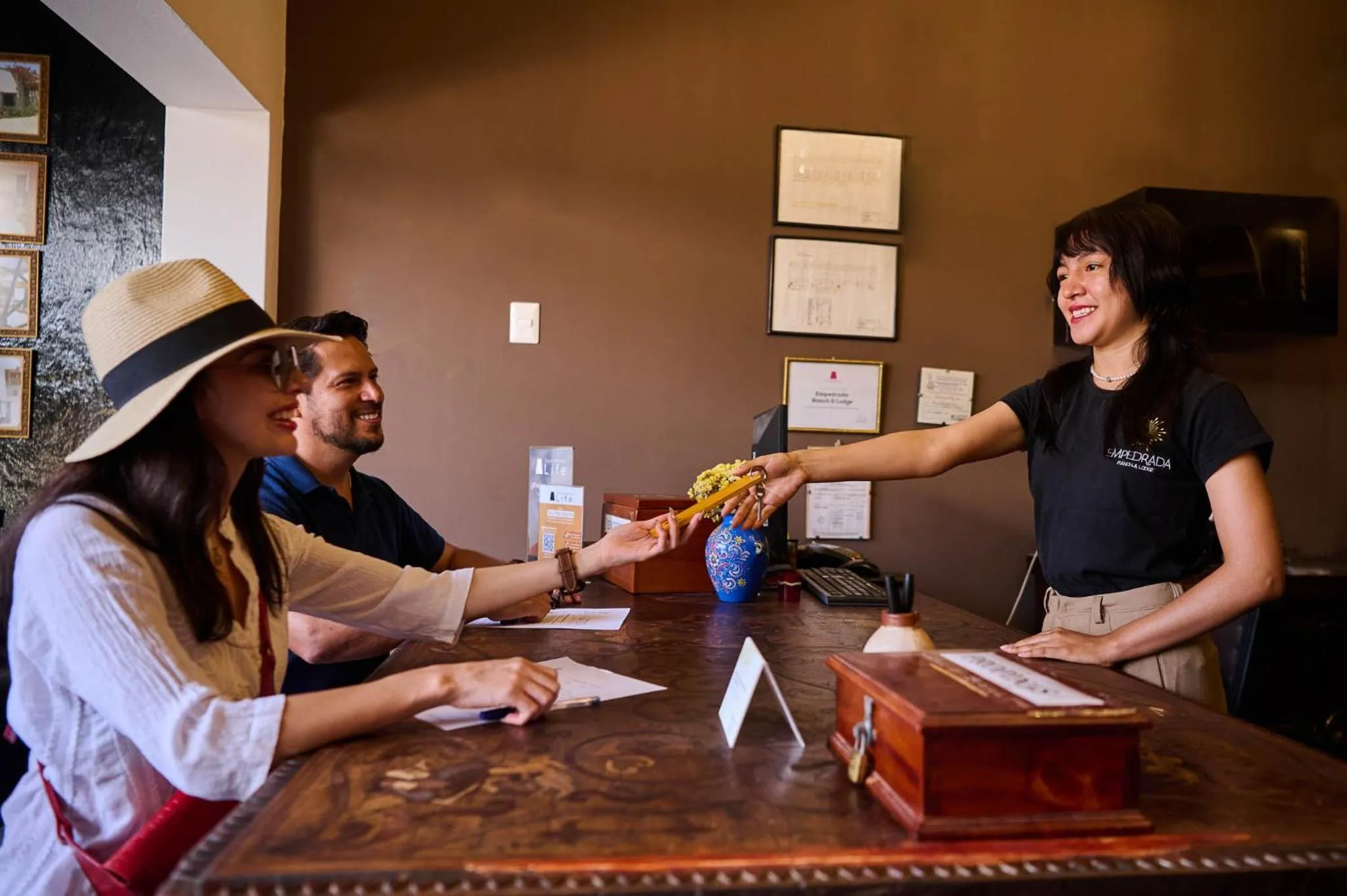 Lobby or reception in Empedrada Ranch & Lodge - Hotel Asociado Casa Andina