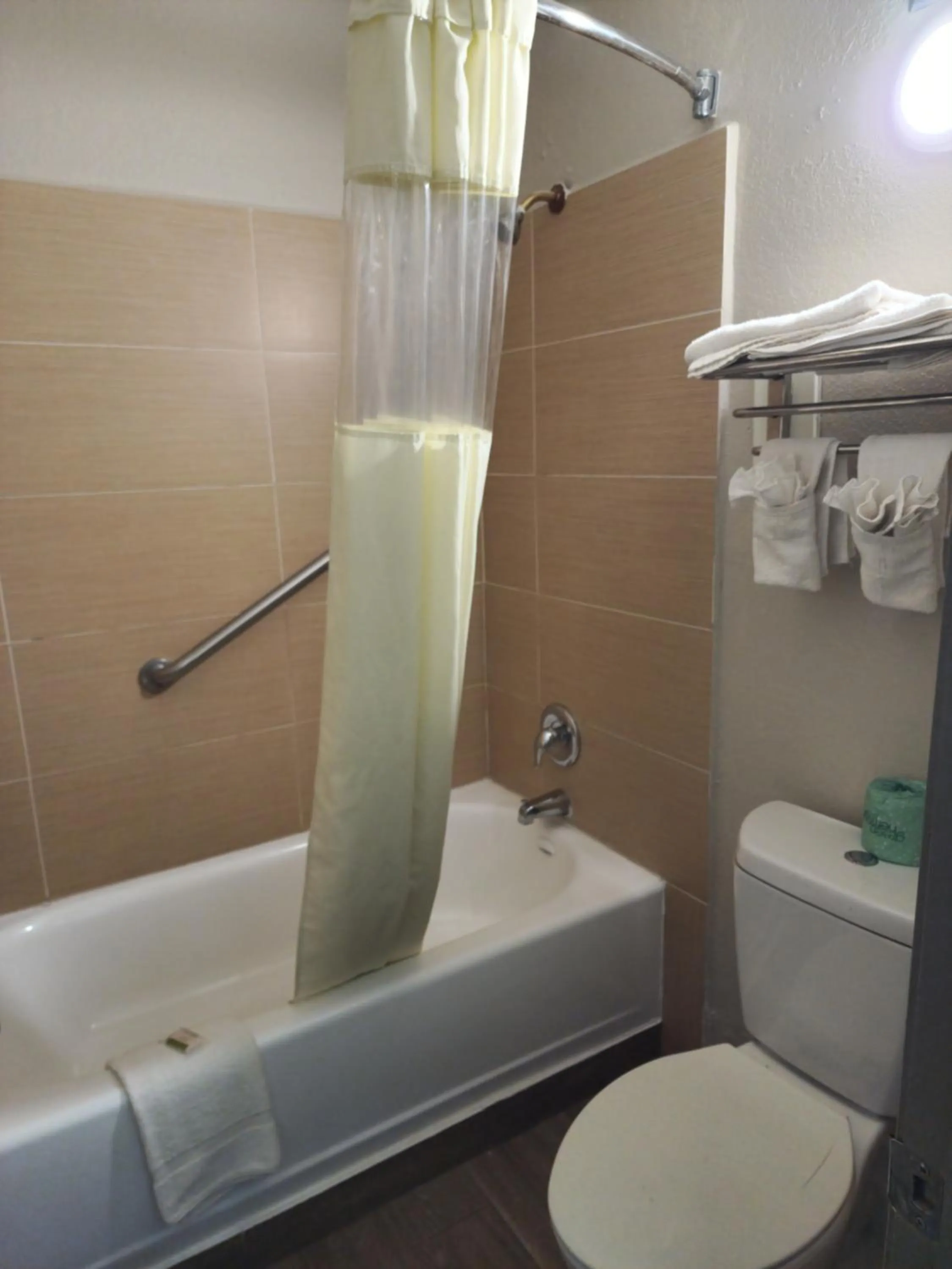 Bathroom in Days Inn by Wyndham Hardeeville Near Hilton Head