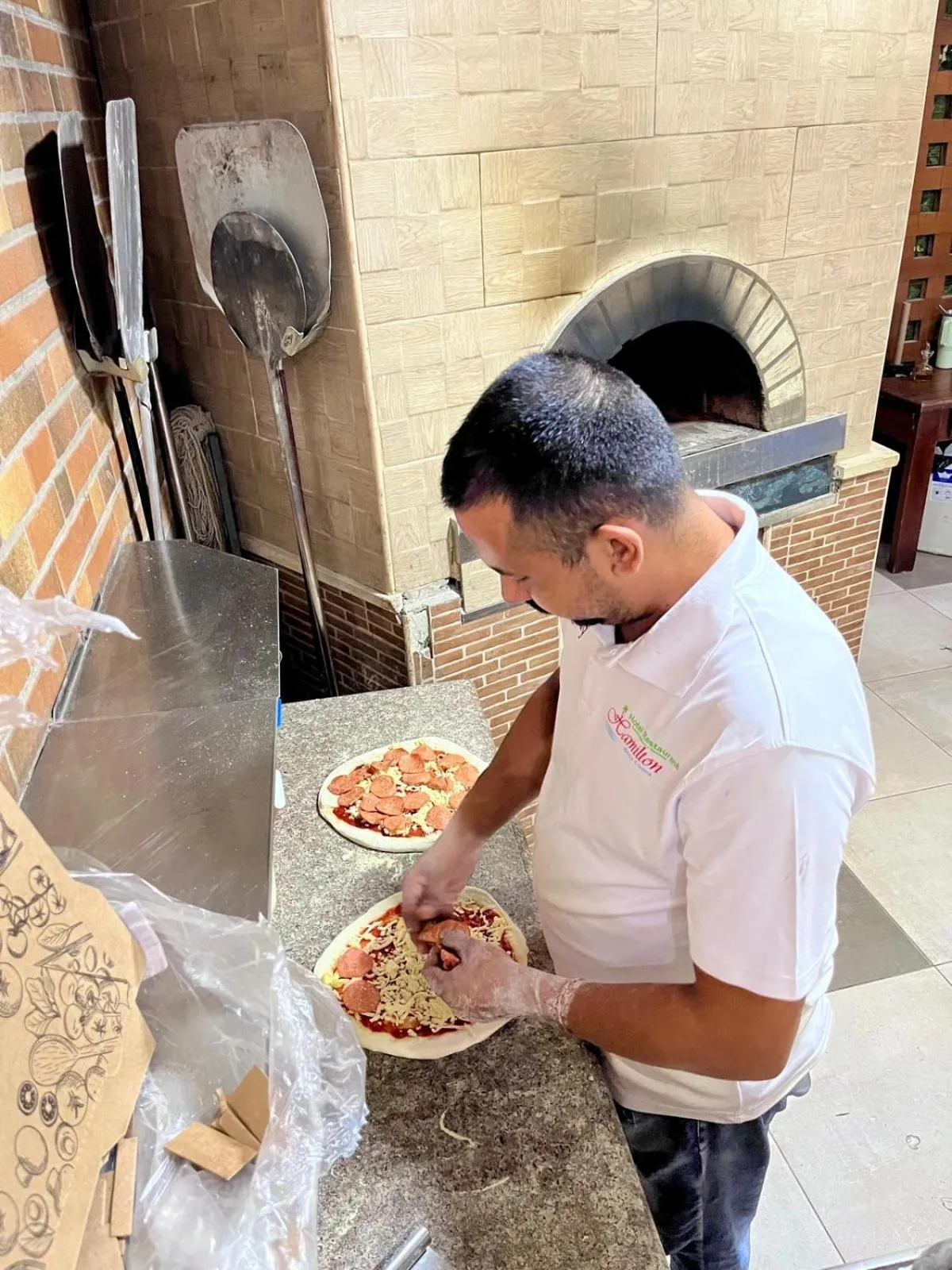 Kitchen or kitchenette in Hotel Restaurant Hamilton