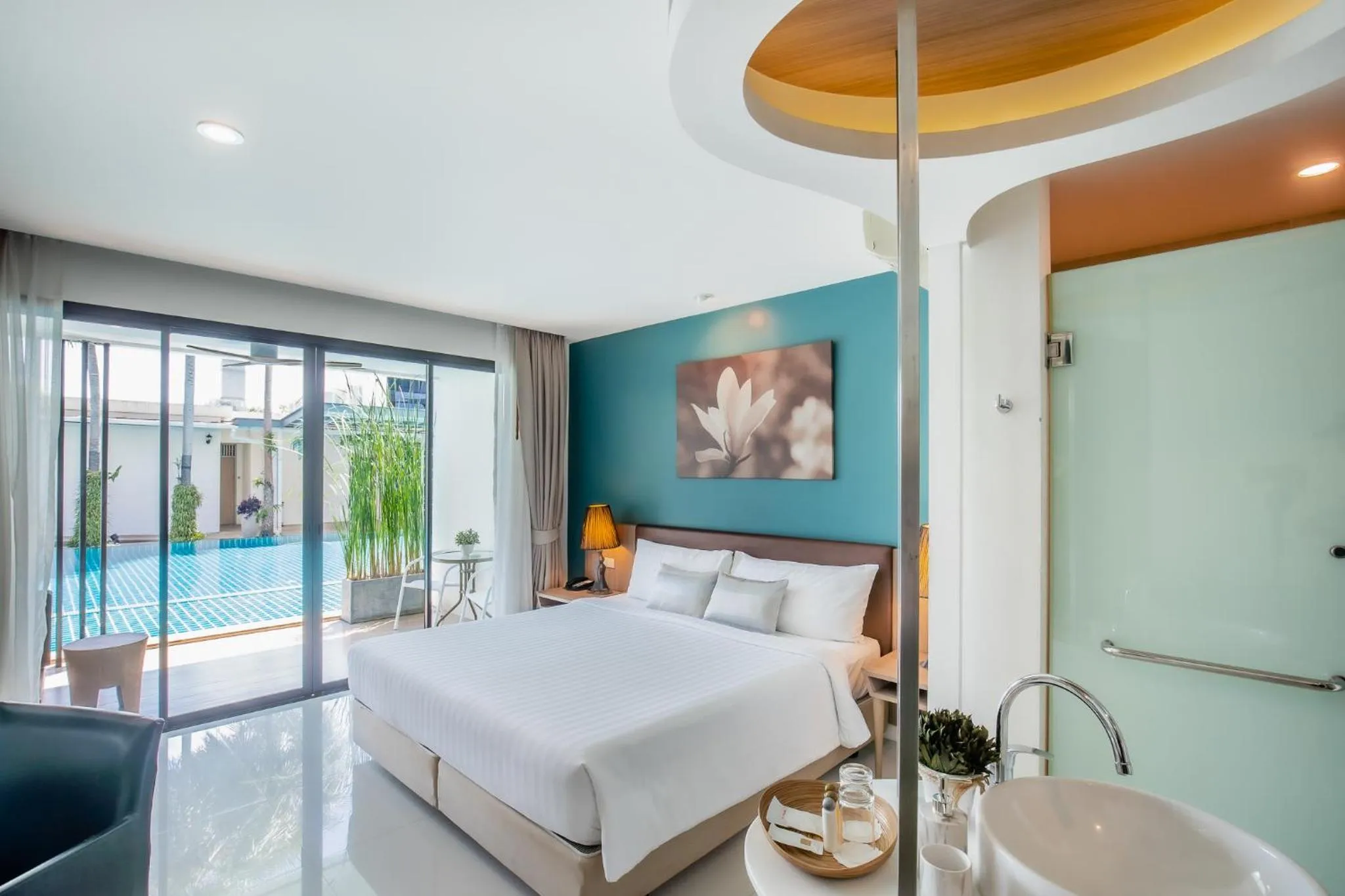 Photo of the whole room, Bed in The Pago Design Hotel Phuket-SHA Plus