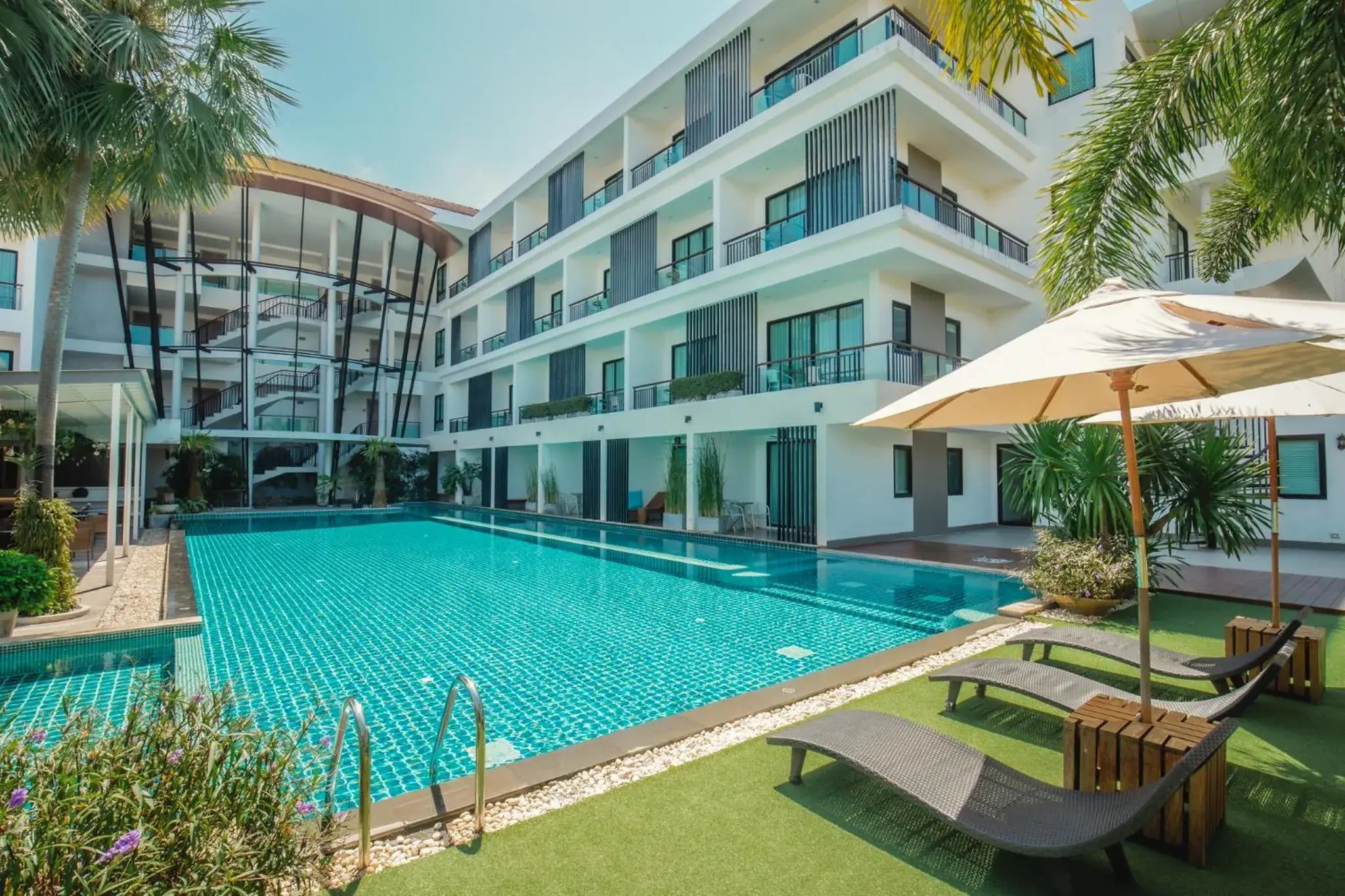Swimming pool in The Pago Design Hotel Phuket-SHA Plus Swimming pool in The Pago Design Hotel Phuket-SHA Plus