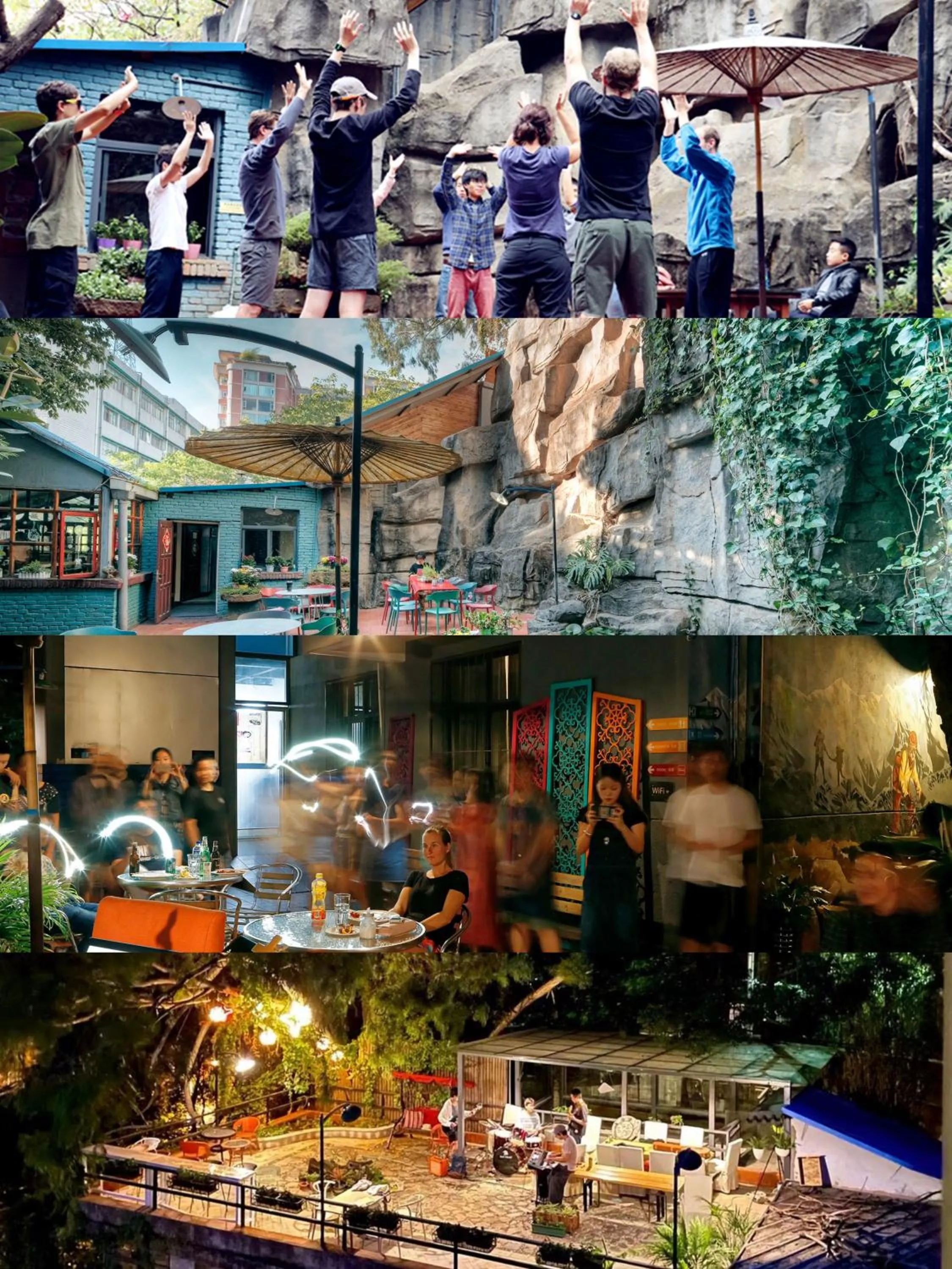 group of guests in Kunming Upland International Youth Hostel near the city center ,2 mins walk to the subway, 2 mins walk to the Green Lake, Close to Yuan tong Temple, Old street, Yunnan University, English-speaking service convenient payment and visa cards are accepted