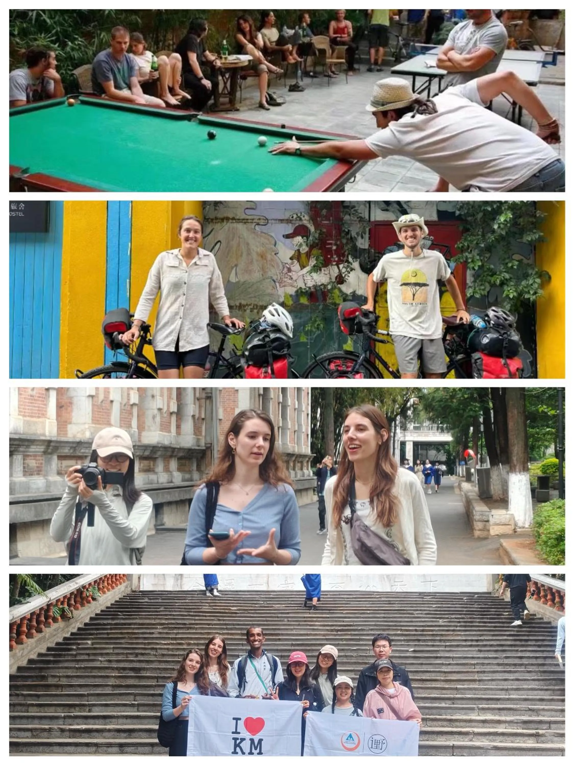 Restaurant/places to eat in Kunming Upland International Youth Hostel near the city center ,2 mins walk to the subway, 2 mins walk to the Green Lake, Close to Yuan tong Temple, Old street, Yunnan University, English-speaking service convenient payment and visa cards are accepted