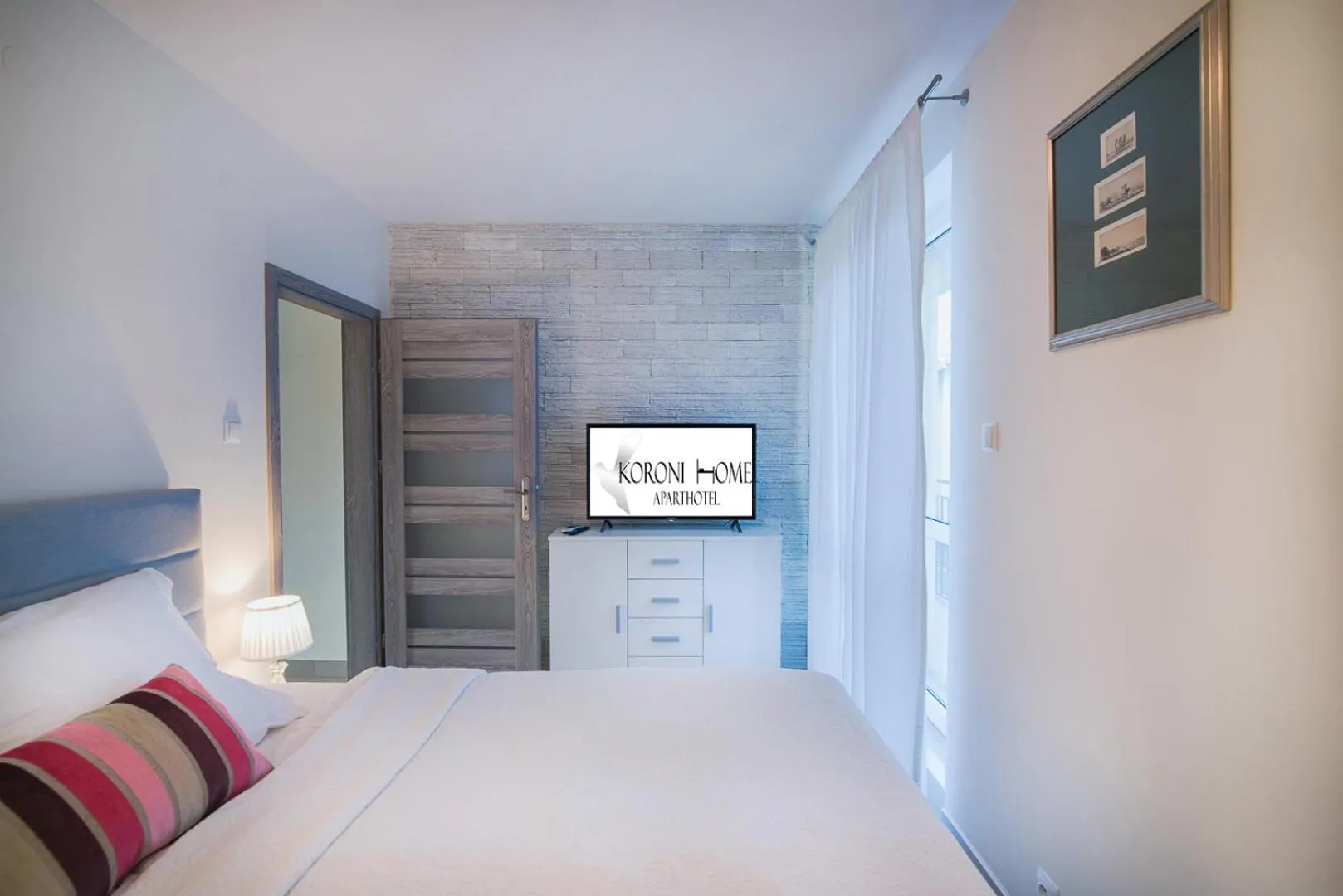 Bed in Aparthotel Koroni Home