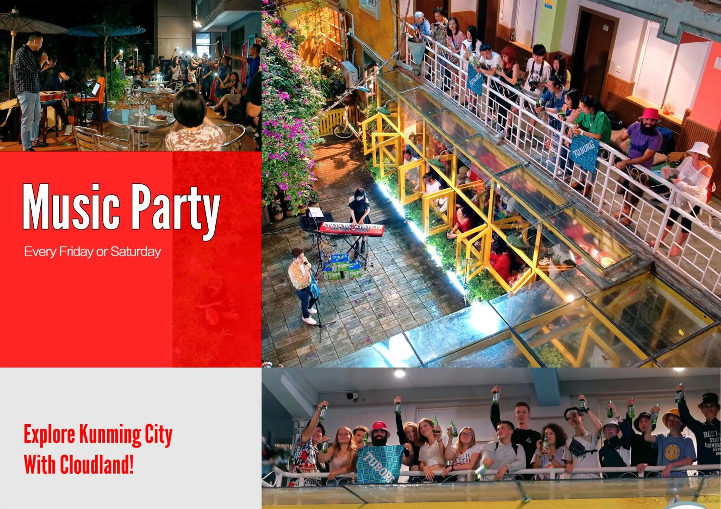 Activities in The Cloudland International Youth Hostel Close to the city center,15 min walks to the subway, Close to the night market, old street, green lake, English-speaking service, free Activity convenient payment and visa cards are accepted