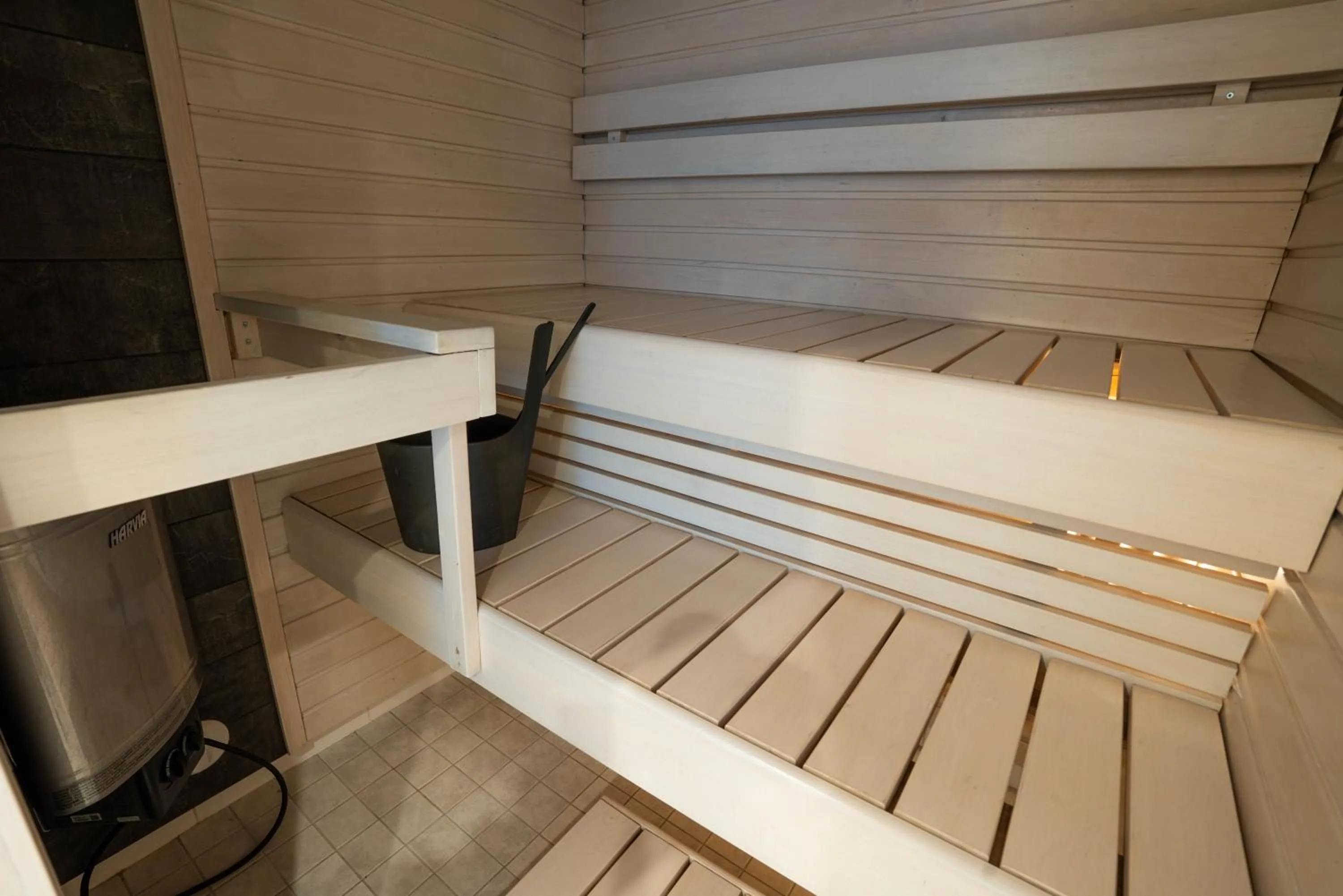Sauna in The Luxury Downtown Rovaniemi with sauna