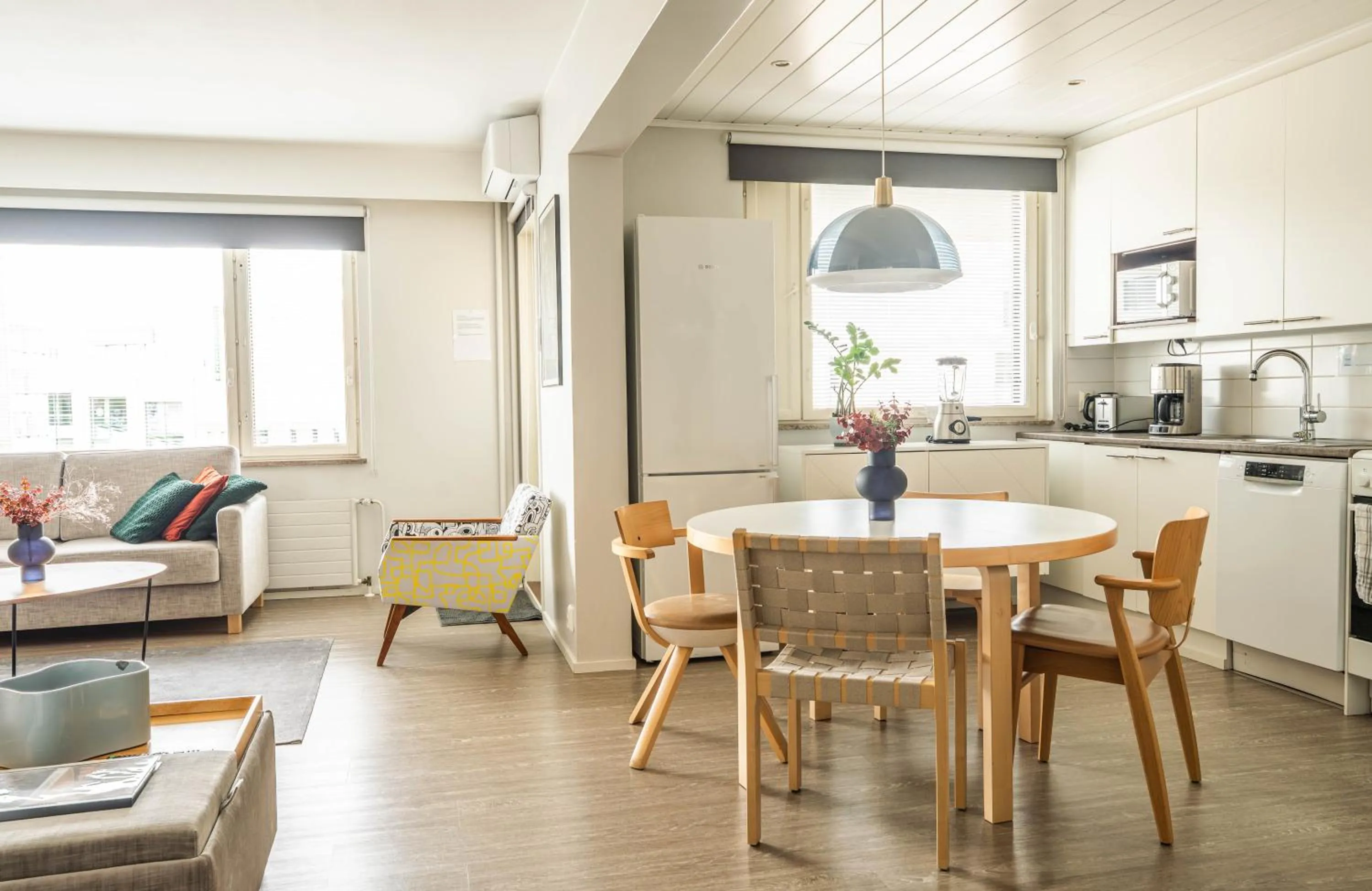 kitchen in The Luxury Downtown Rovaniemi with sauna
