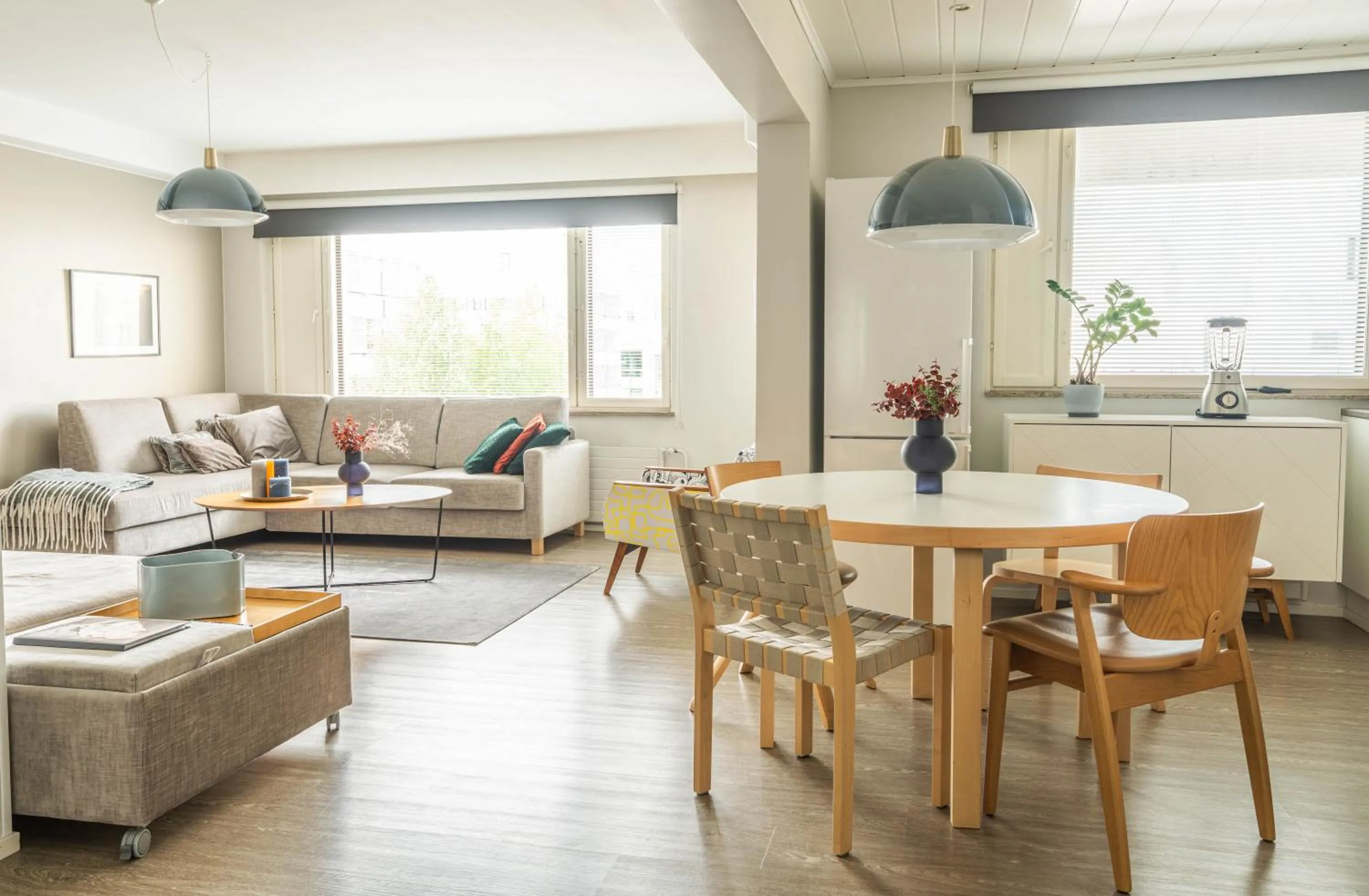 Living room in The Luxury Downtown Rovaniemi with sauna