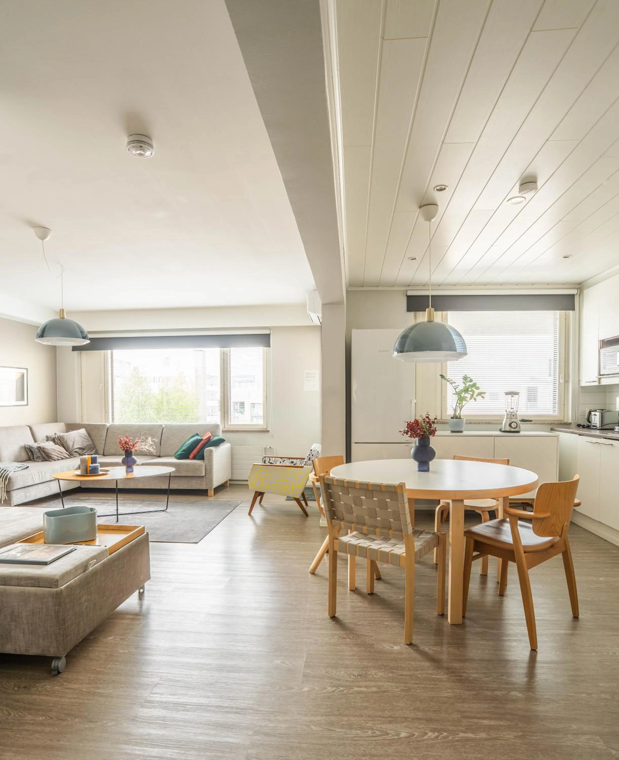 kitchen in The Luxury Downtown Rovaniemi with sauna