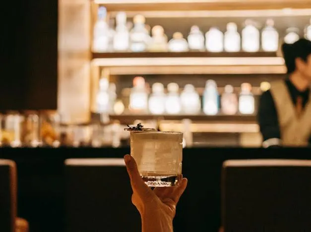 Lounge or bar in G Boutique Silom Hotel