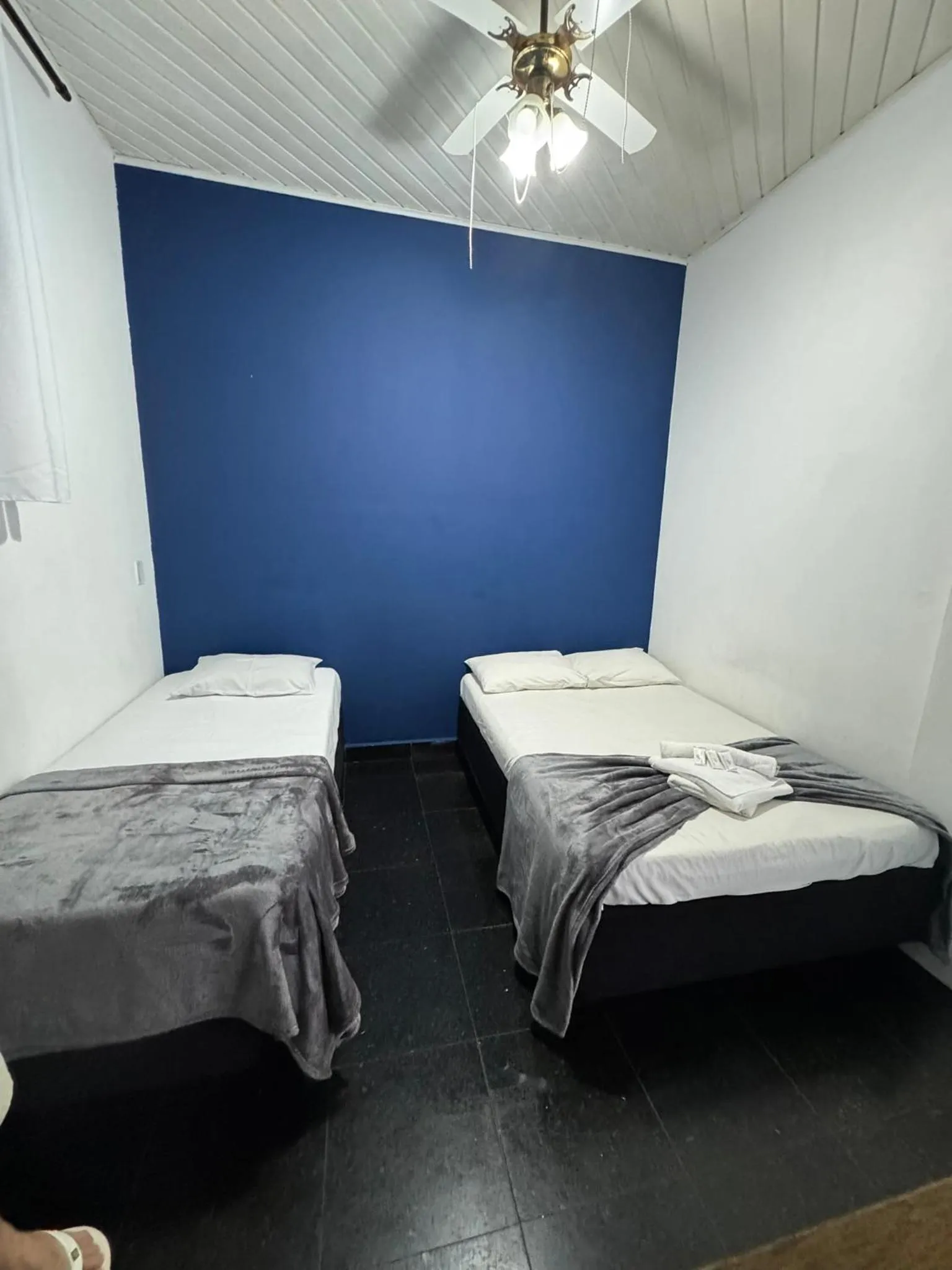 Bed in Pousada Hotel Canto dos Mares