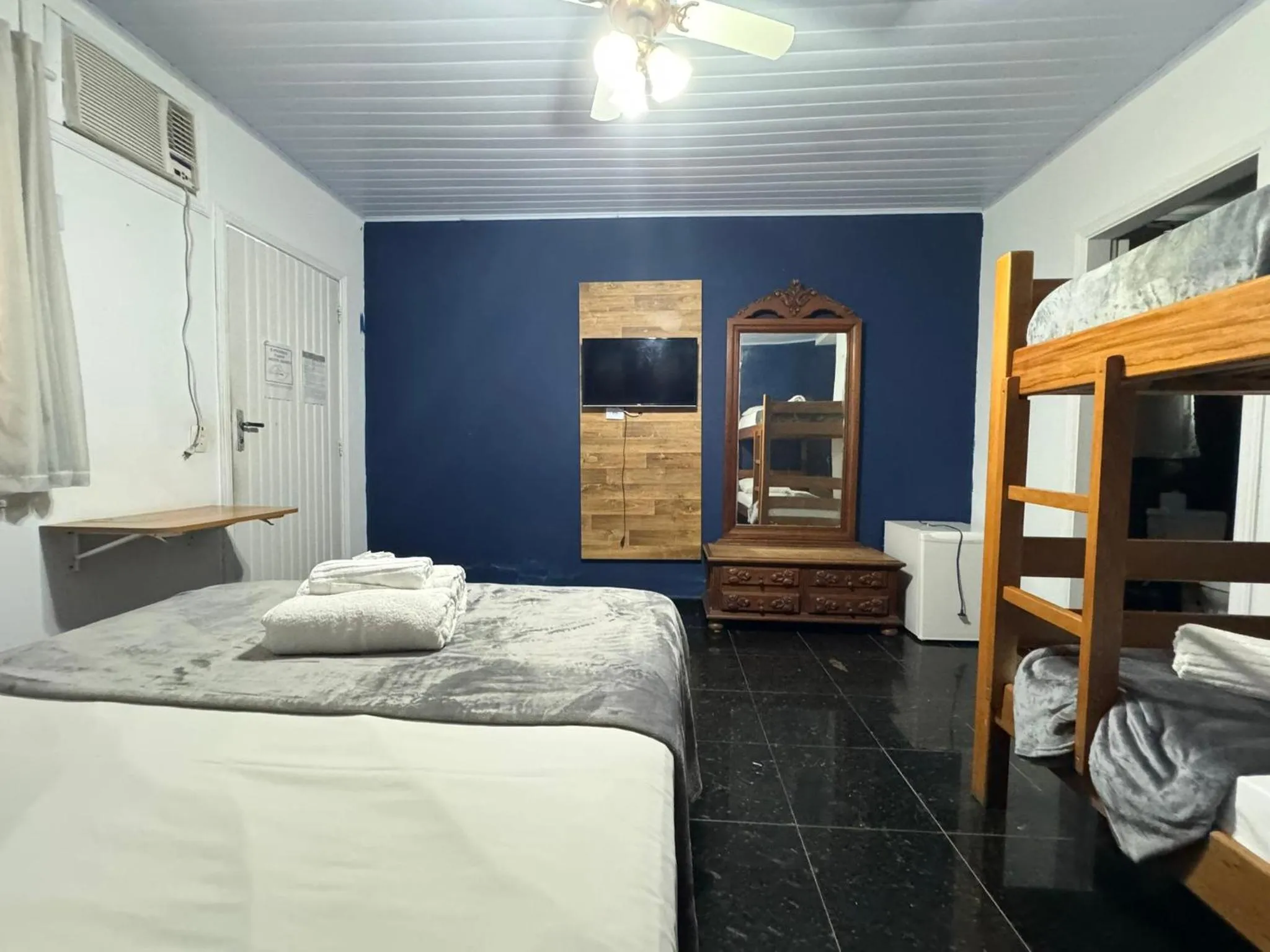 Bed in Pousada Hotel Canto dos Mares