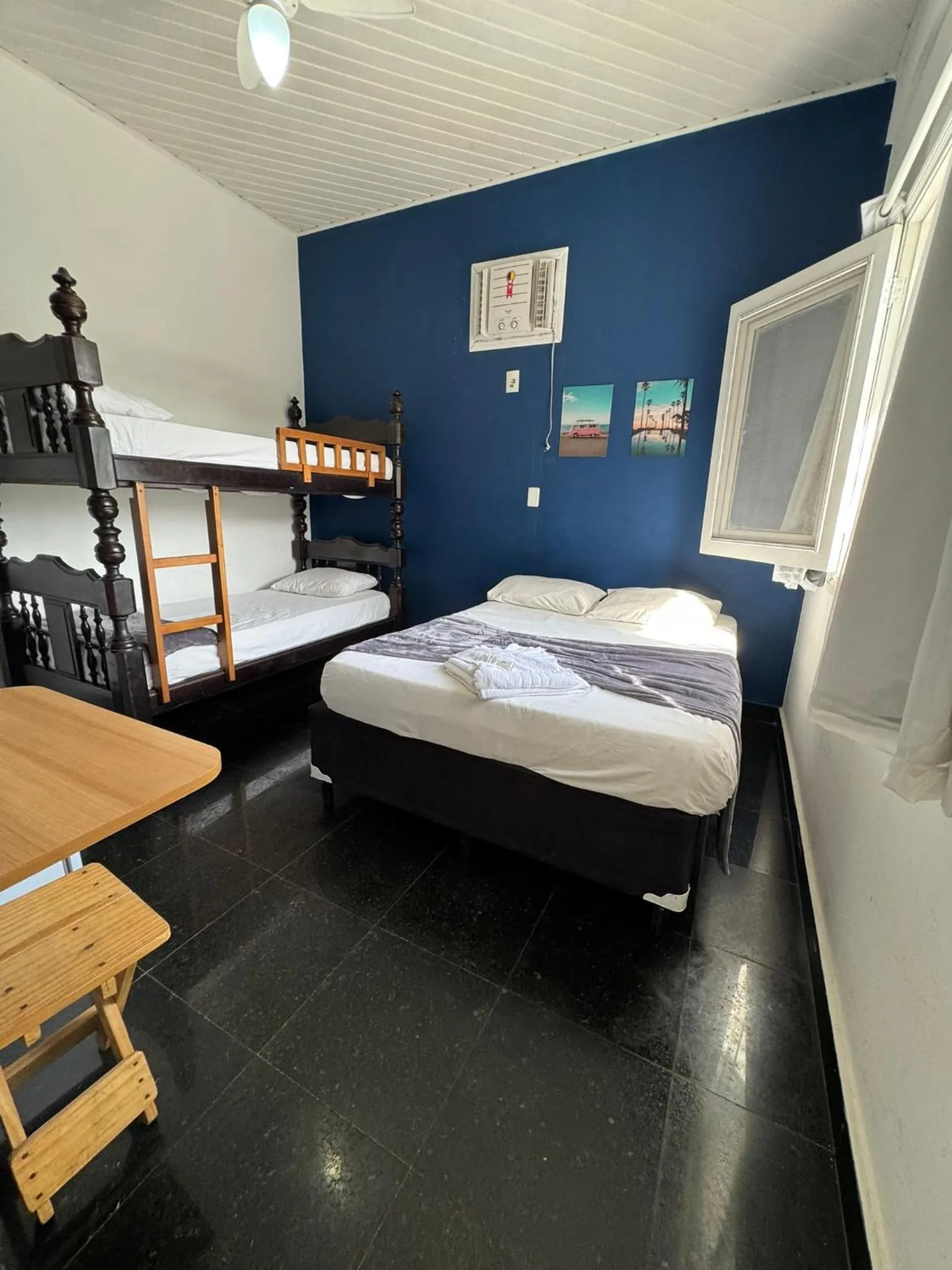 Bed in Pousada Hotel Canto dos Mares