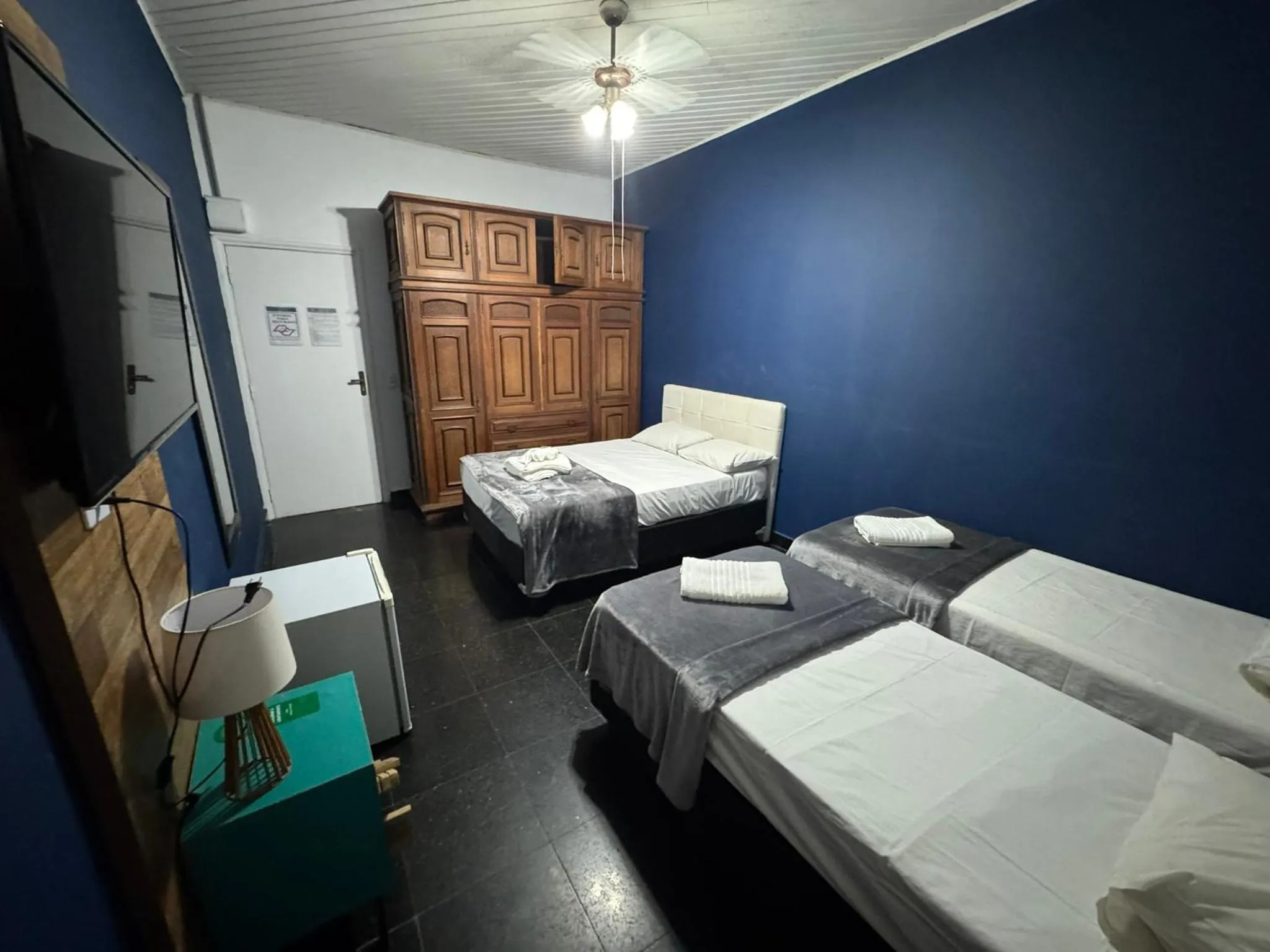 Bed in Pousada Hotel Canto dos Mares