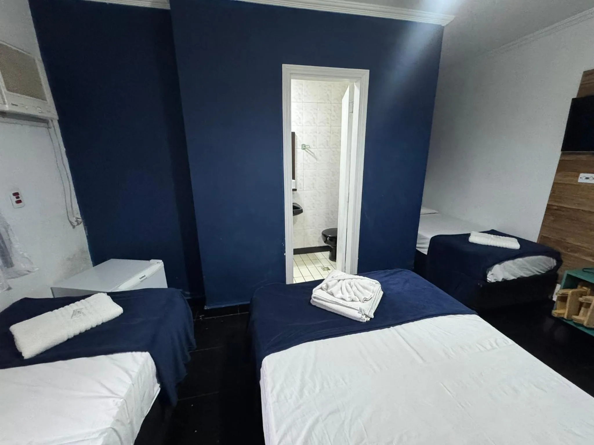 Bed in Pousada Hotel Canto dos Mares