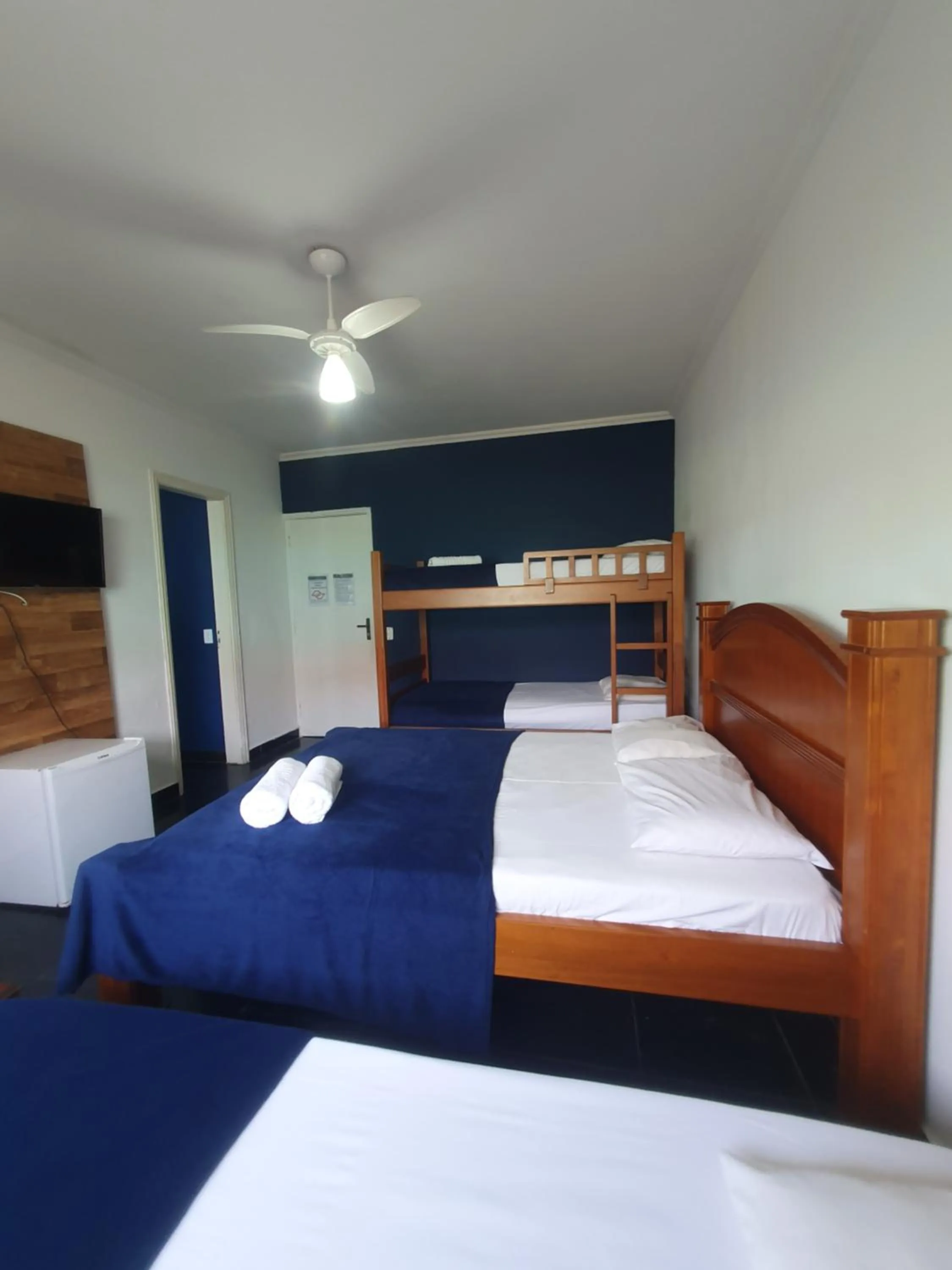 Bed in Pousada Hotel Canto dos Mares